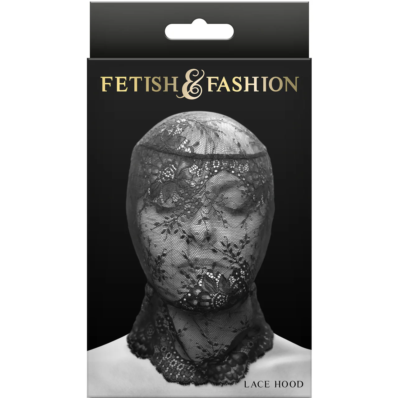 Fetish & Fashion Lace Hood By NS Novelties - Black - Image 3
