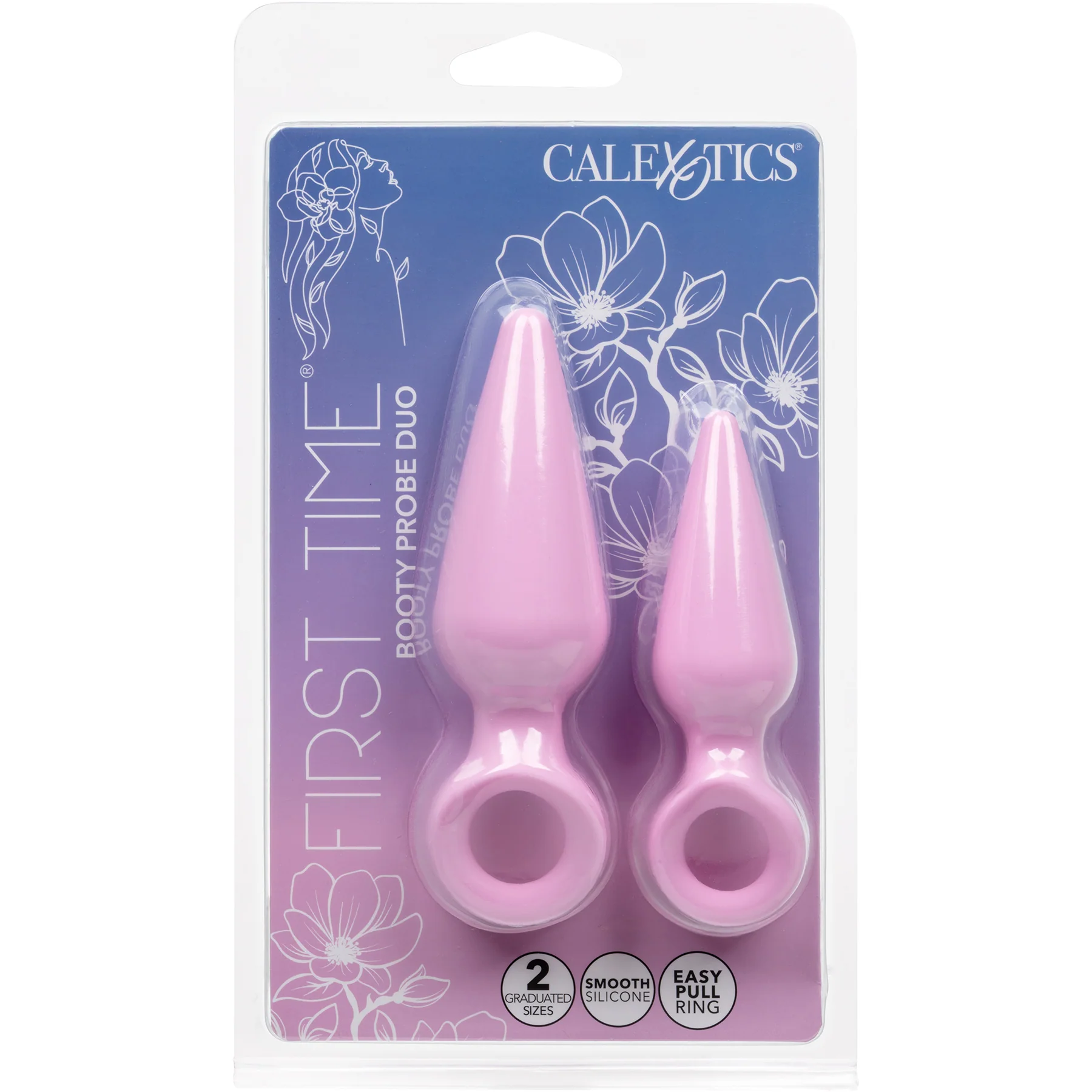 First Time® Booty Probe Duo Silicone Anal Plug 2 Piece Set - Image 2