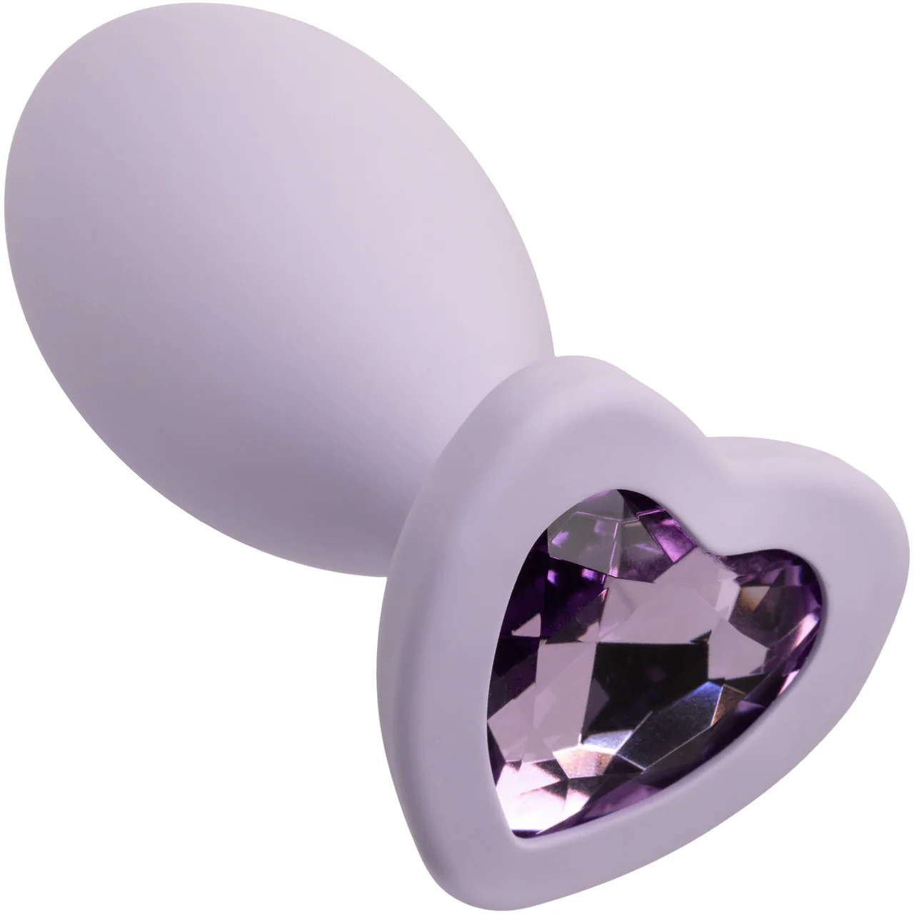 First Time® Crystal Booty Duo Silicone Anal Plug 2 Piece Set By CalExotics - Purple - Image 3