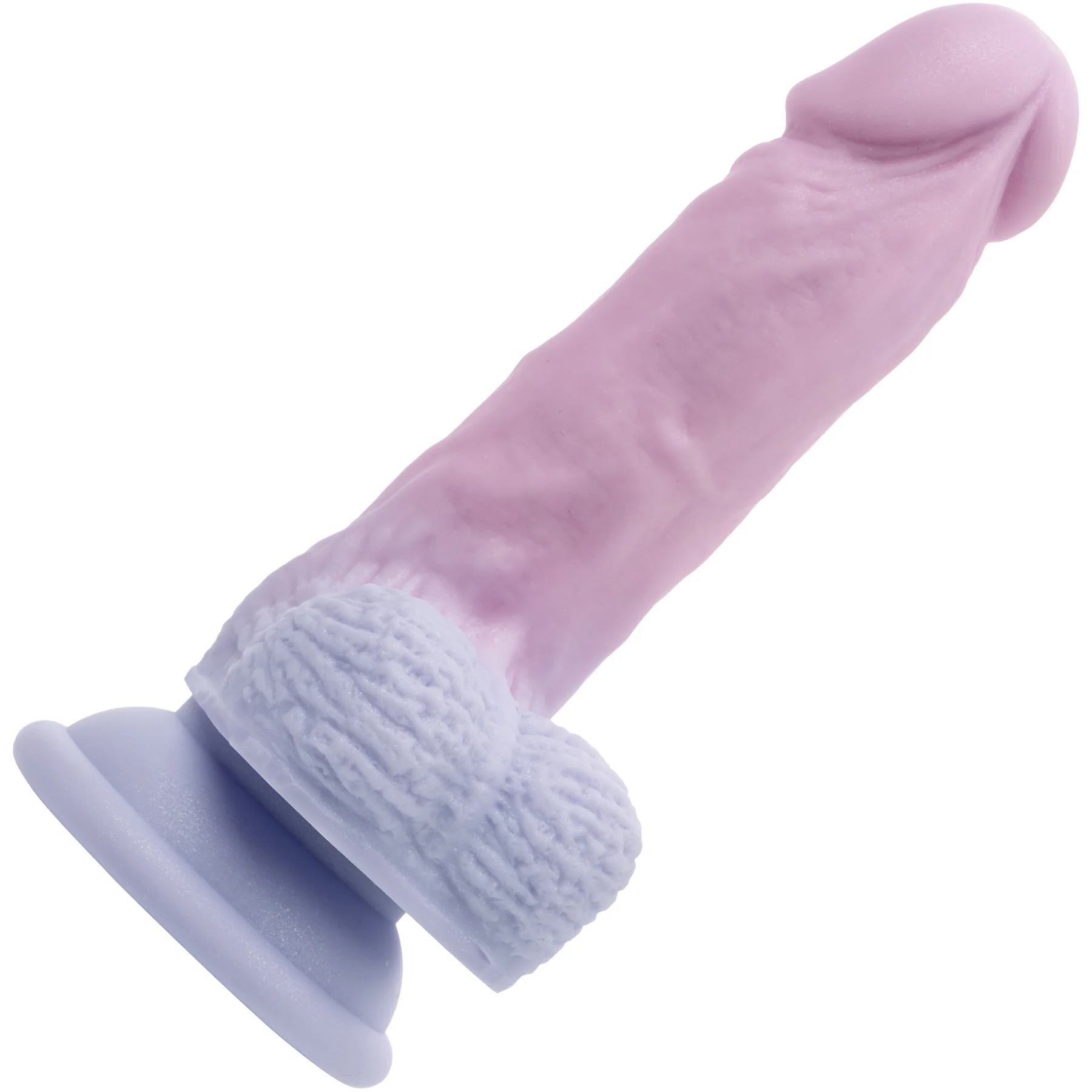First Time® Liquid Silicone Dong 5.75" Suction Cup Dildo With Balls - Image 4