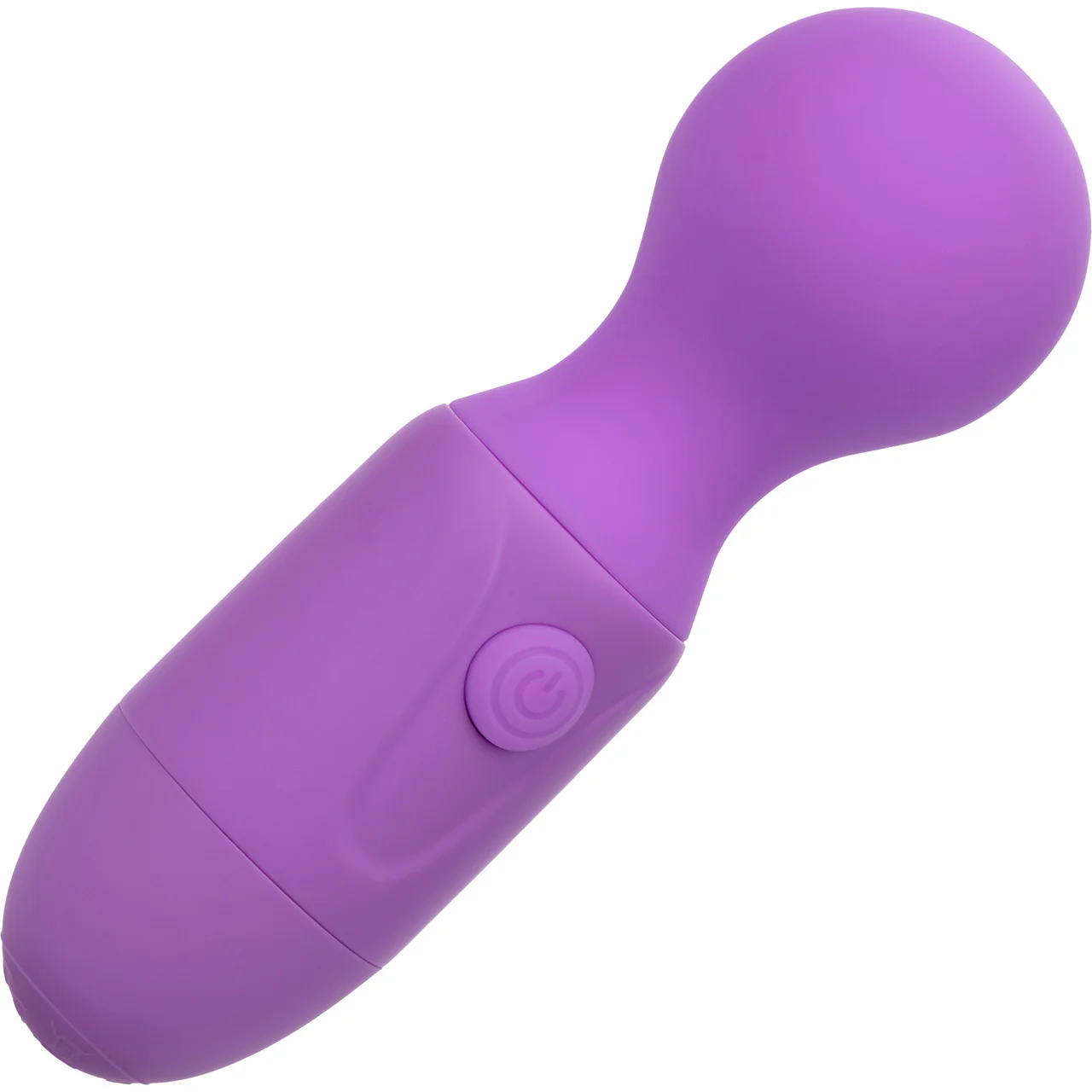First Time® Rechargeable Massager Waterproof Silicone Mini Wand Vibrator By CalExotics - Purple - Image 3