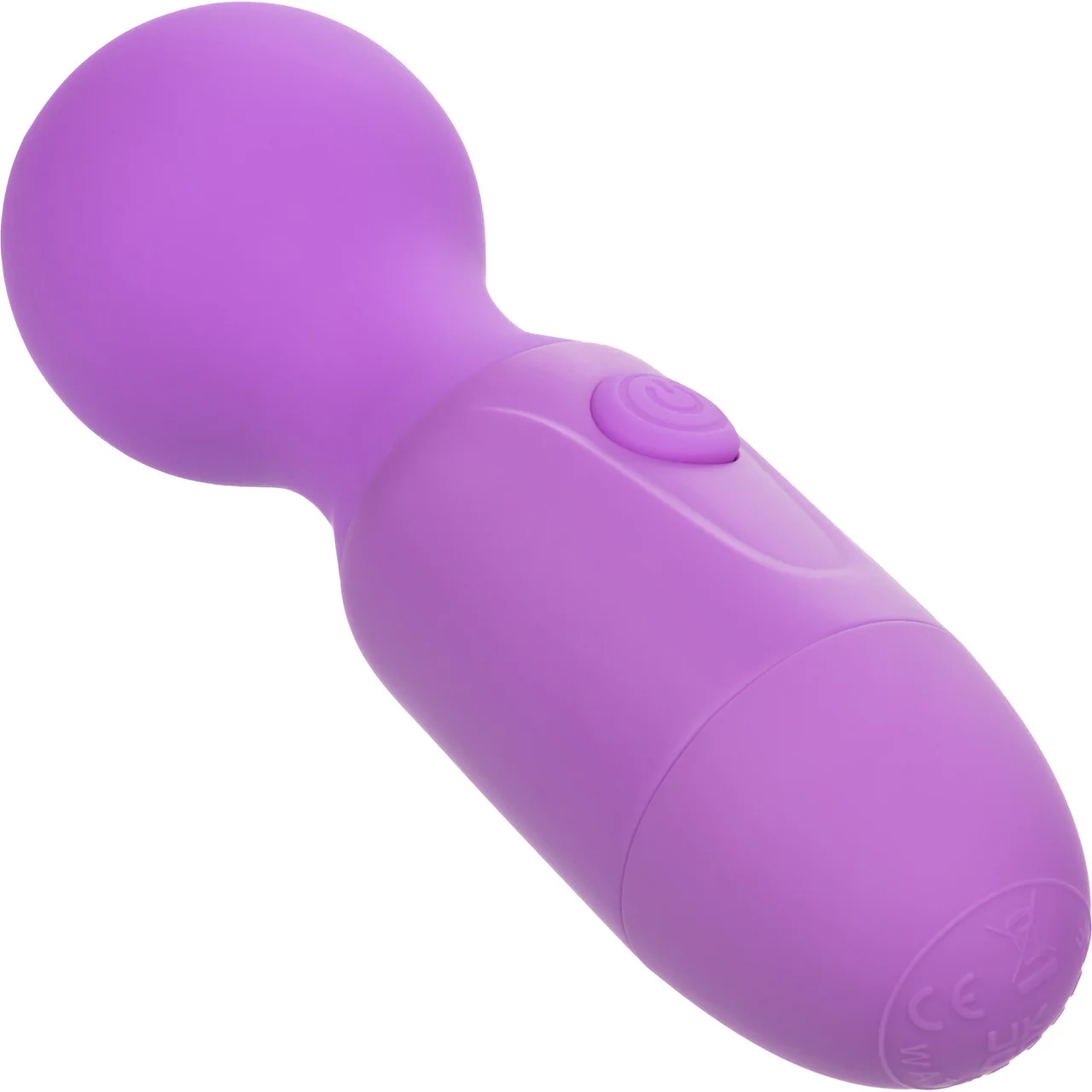 First Time® Rechargeable Massager Waterproof Silicone Mini Wand Vibrator By CalExotics - Purple - Image 4