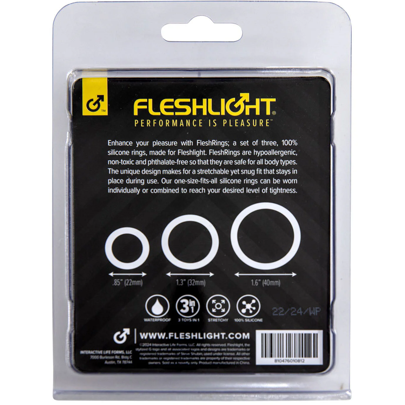Fleshlight FleshBands 3 Size Silicone Cock Ring Set - Image 5