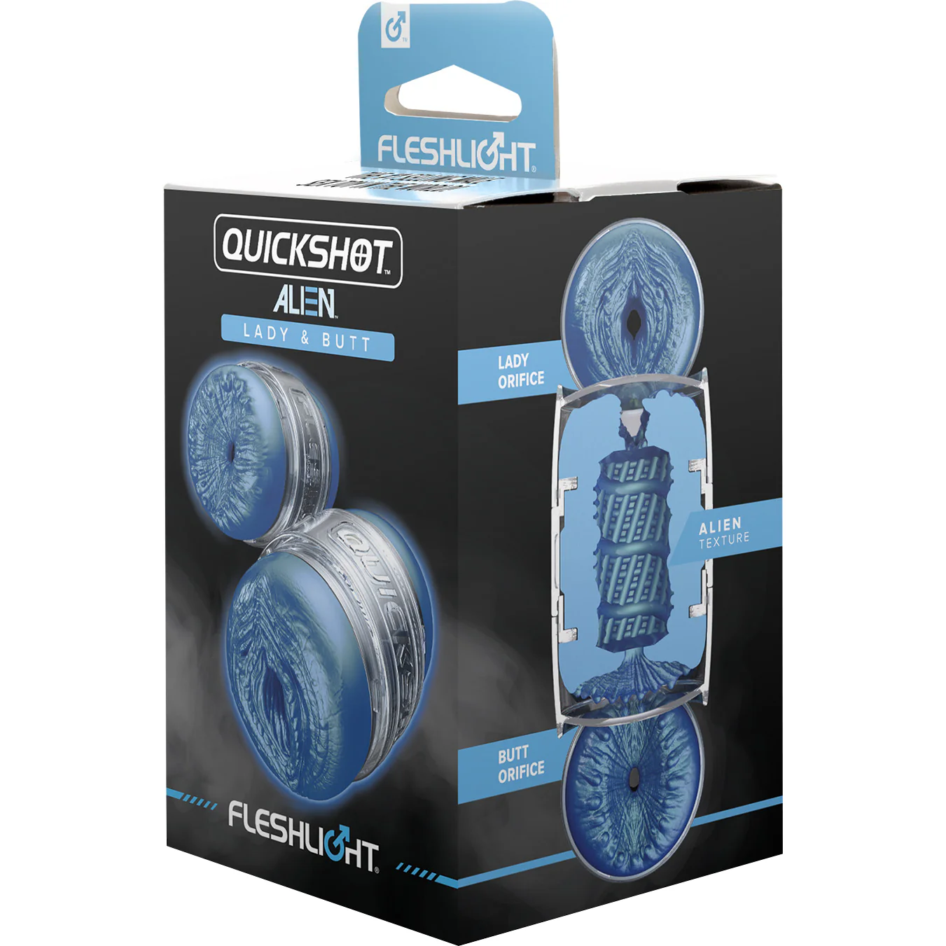 Fleshlight QUICKSHOT Alien Metallic Lady & Butt - Compact Masturbation Sleeve - Image 6