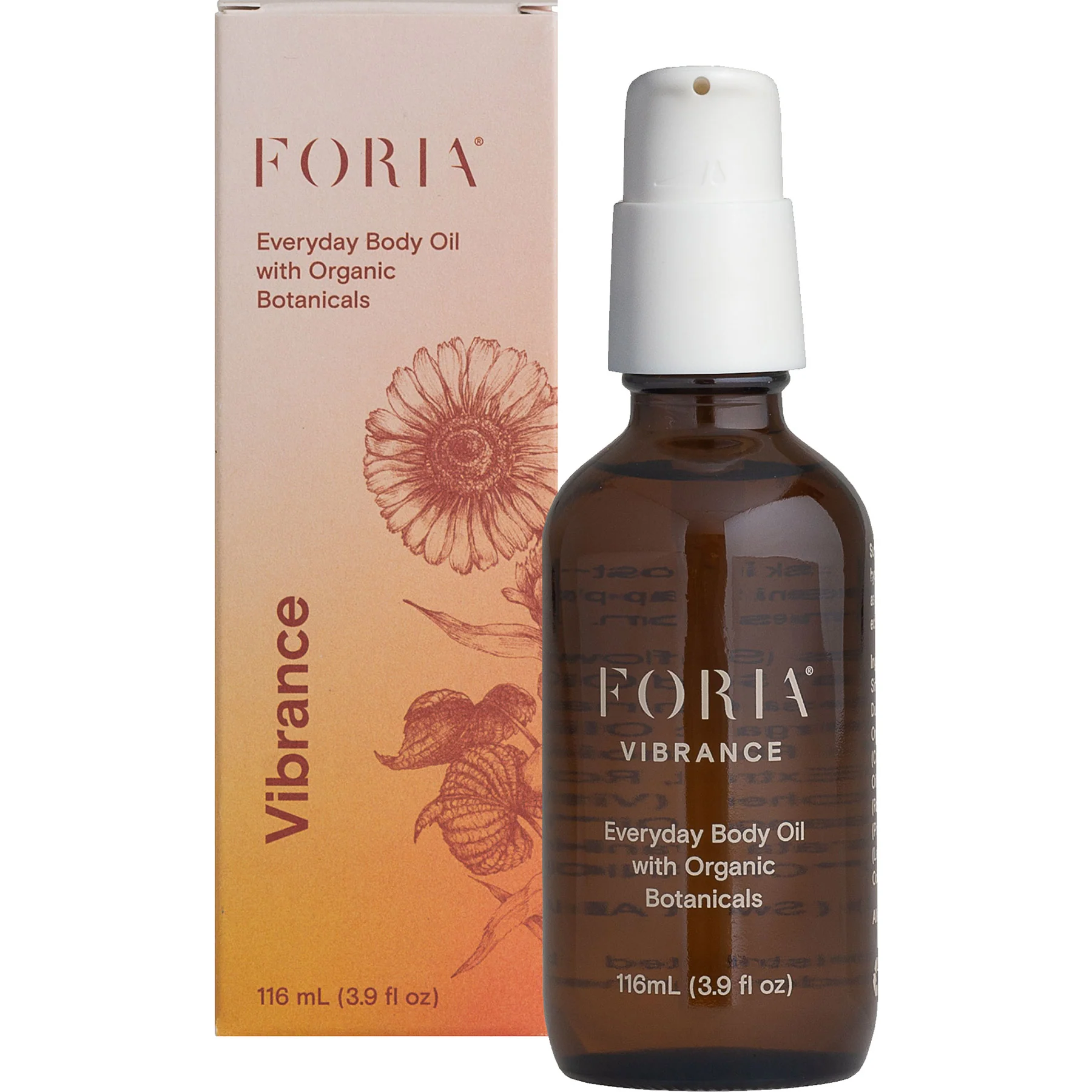Foria Vibrance Everyday Body Oil with Organic Botanicals 3.9 fl oz
