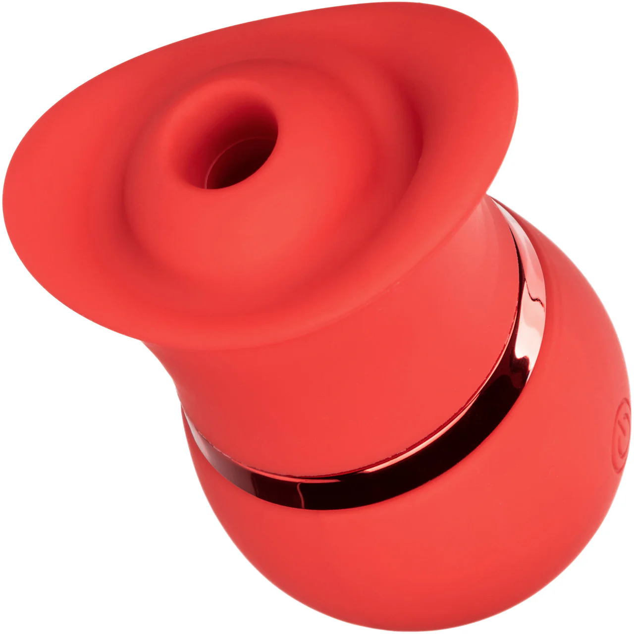 French Kiss Suck & Play Rechargeable Waterproof Silicone Interchangeable Set By CalExotics - Red - Image 3