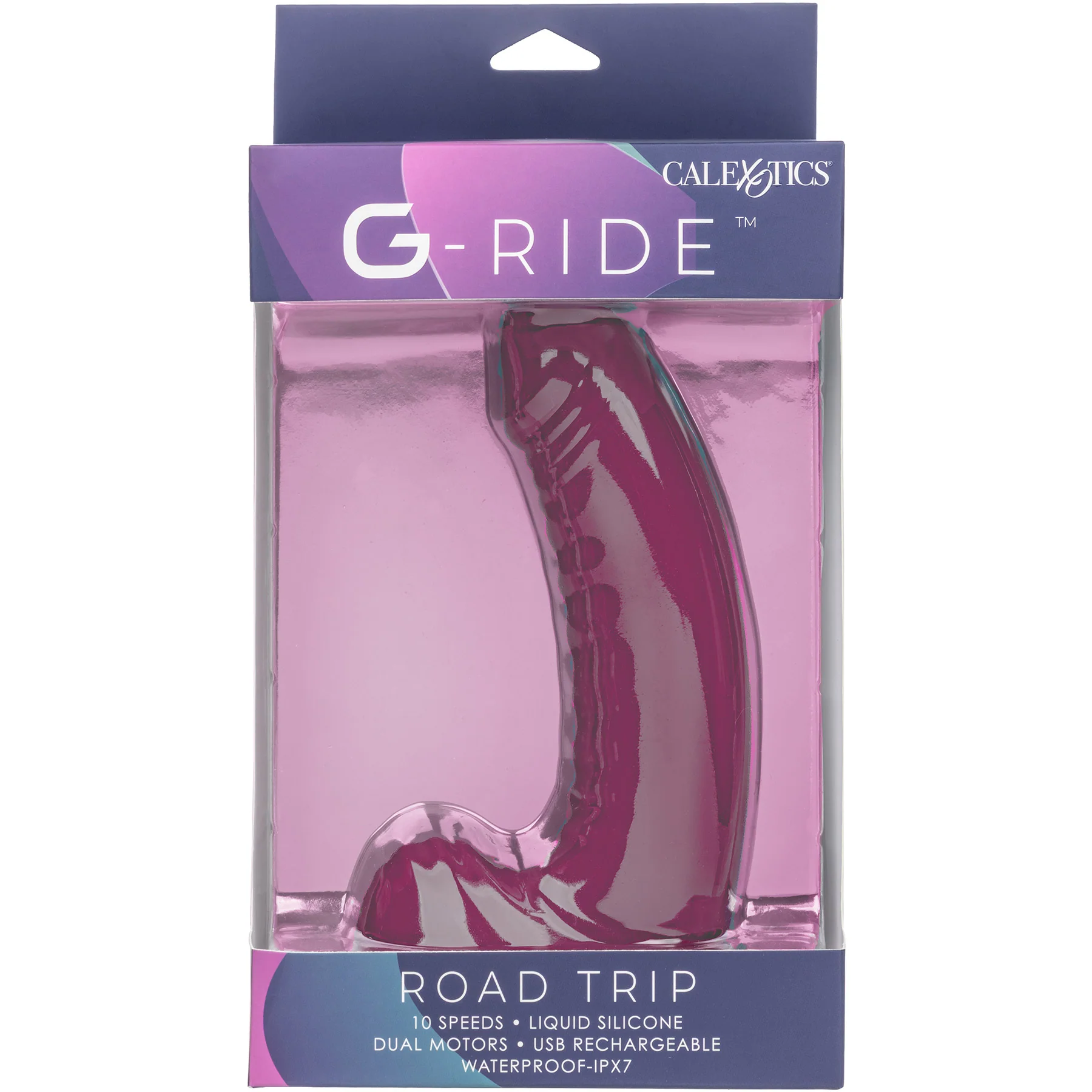 G-Ride™ Road Trip 5.75" Rechargeable Silicone Dual Stimulation Dildo - Image 8