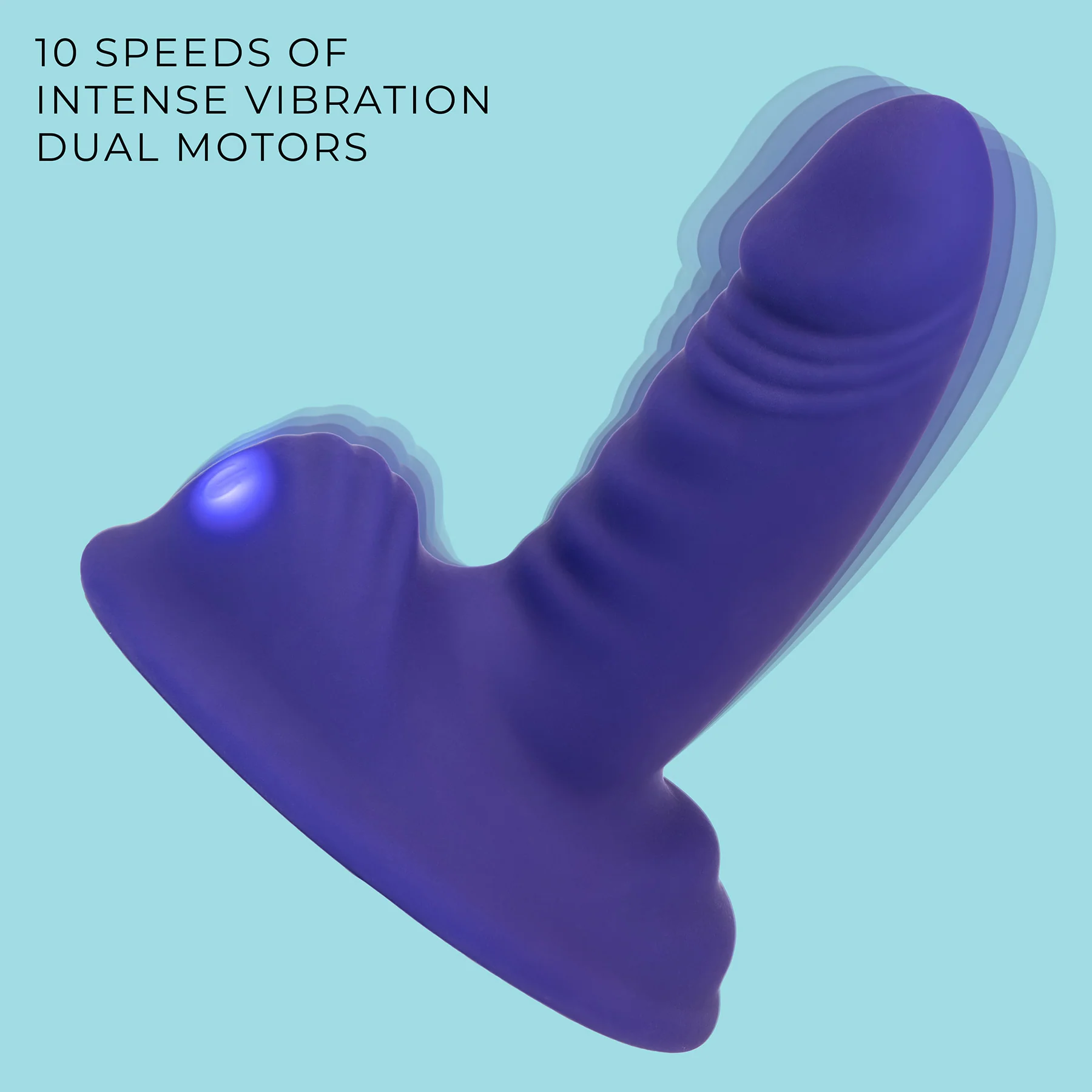 G-Ride™ Thrill Ride 4.75" Rechargeable Silicone Triple Stimulation Dildo - Image 6