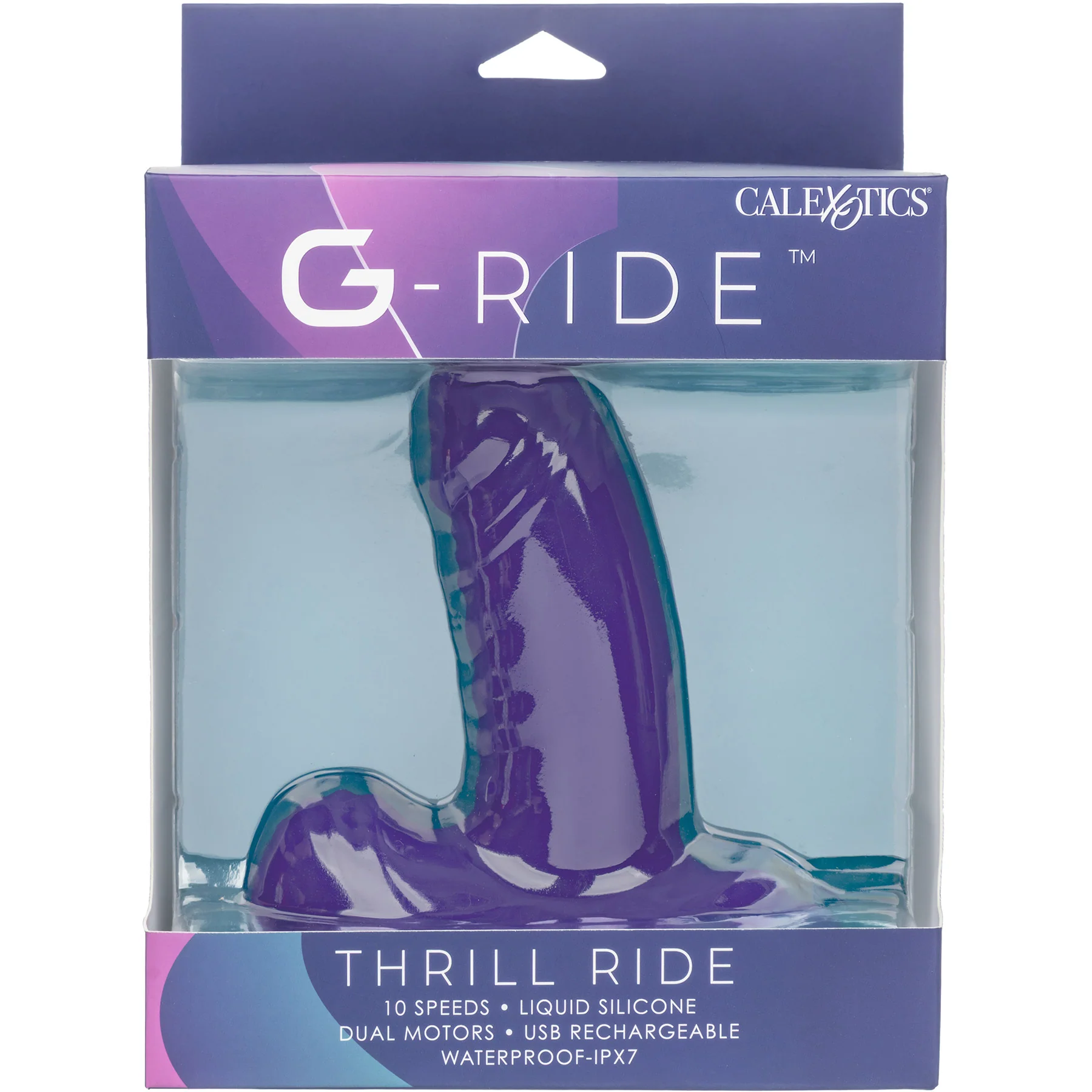 G-Ride™ Thrill Ride 4.75" Rechargeable Silicone Triple Stimulation Dildo - Image 8