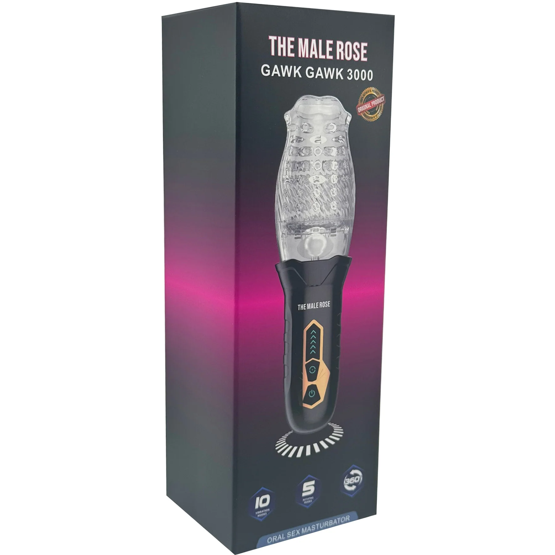 Gawk Gawk 3000 Rotating Vibrating Rechargeable Oral Sex Penis Masturbator - Image 15