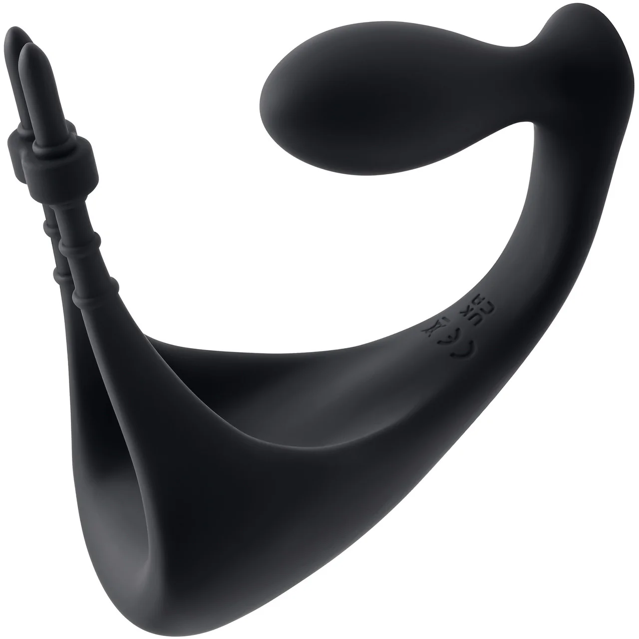 Gender X Back It Up Rechargeable Waterproof Silicone Vibrating Cock Ring & Anal Plug With Remote - Image 3