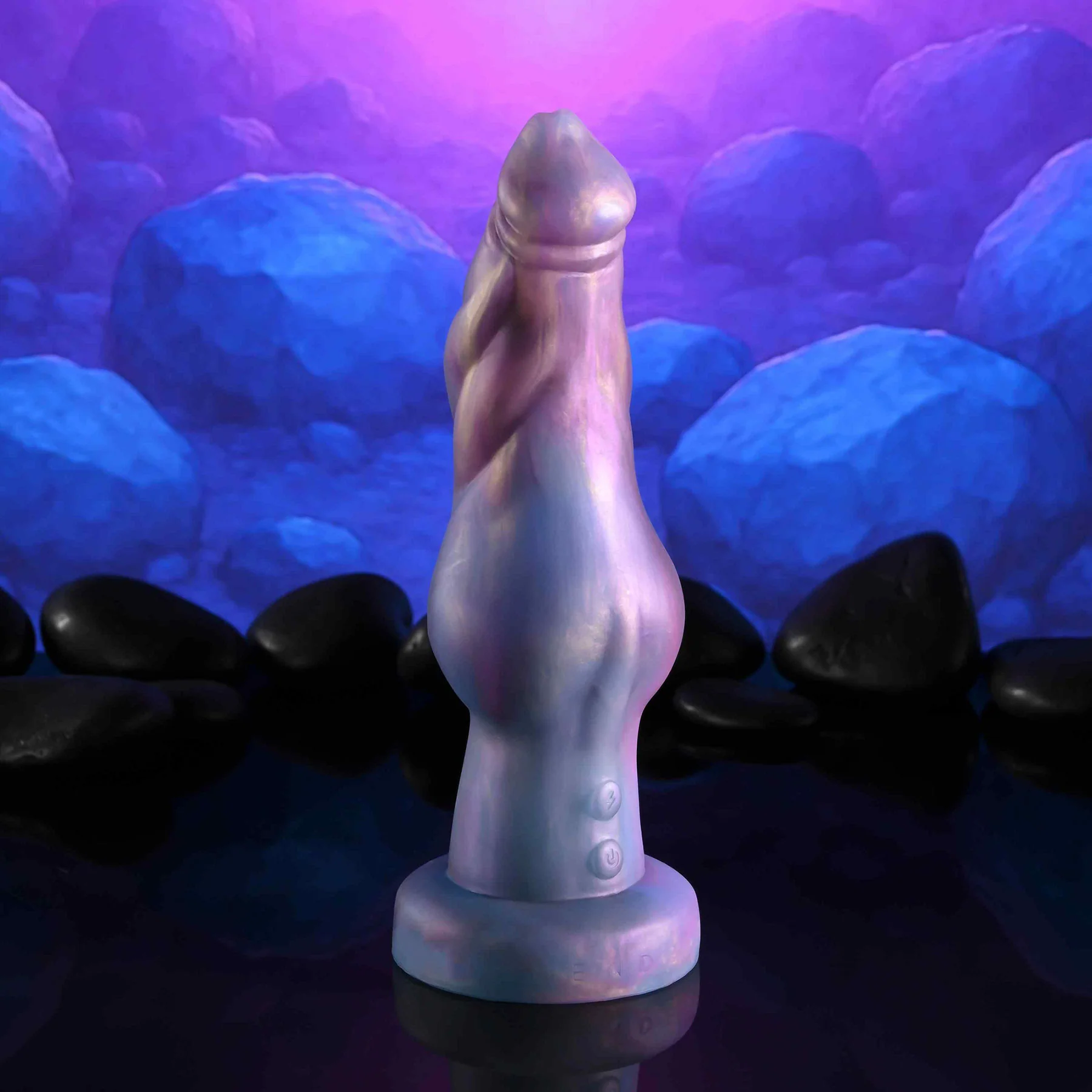 Gender X Imaginary Friend 7.75" Silicone Vibrating Dildo With Remote - Image 2