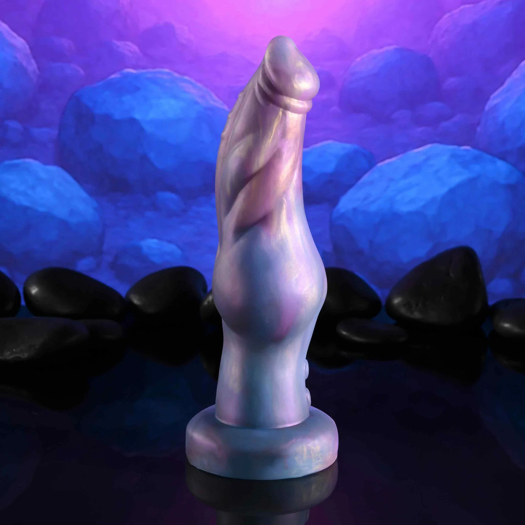 Gender X Imaginary Friend 7.75" Silicone Vibrating Dildo With Remote - Image 4