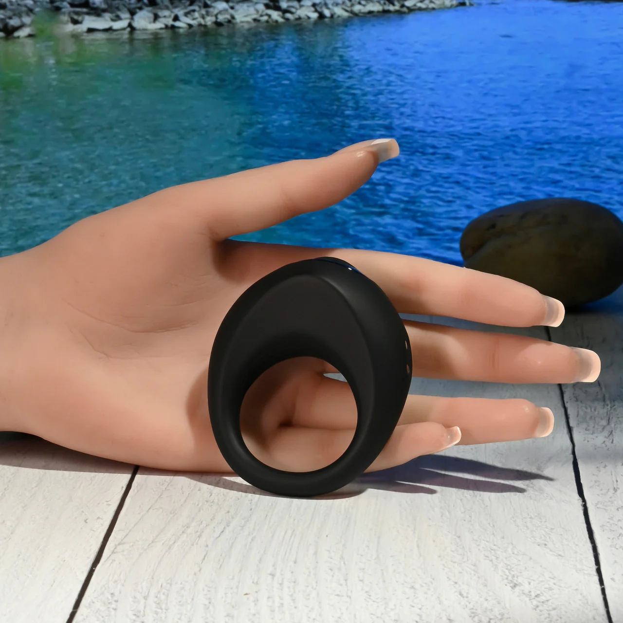 Gender X Teamwork Set With Silicone Vibrating Cock Ring And Butt Plug With Rotating Beads & Remote - Image 14