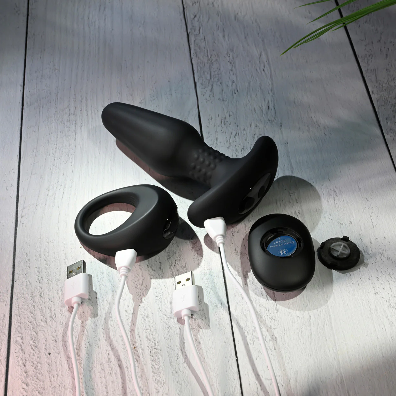Gender X Teamwork Set With Silicone Vibrating Cock Ring And Butt Plug With Rotating Beads & Remote - Image 16