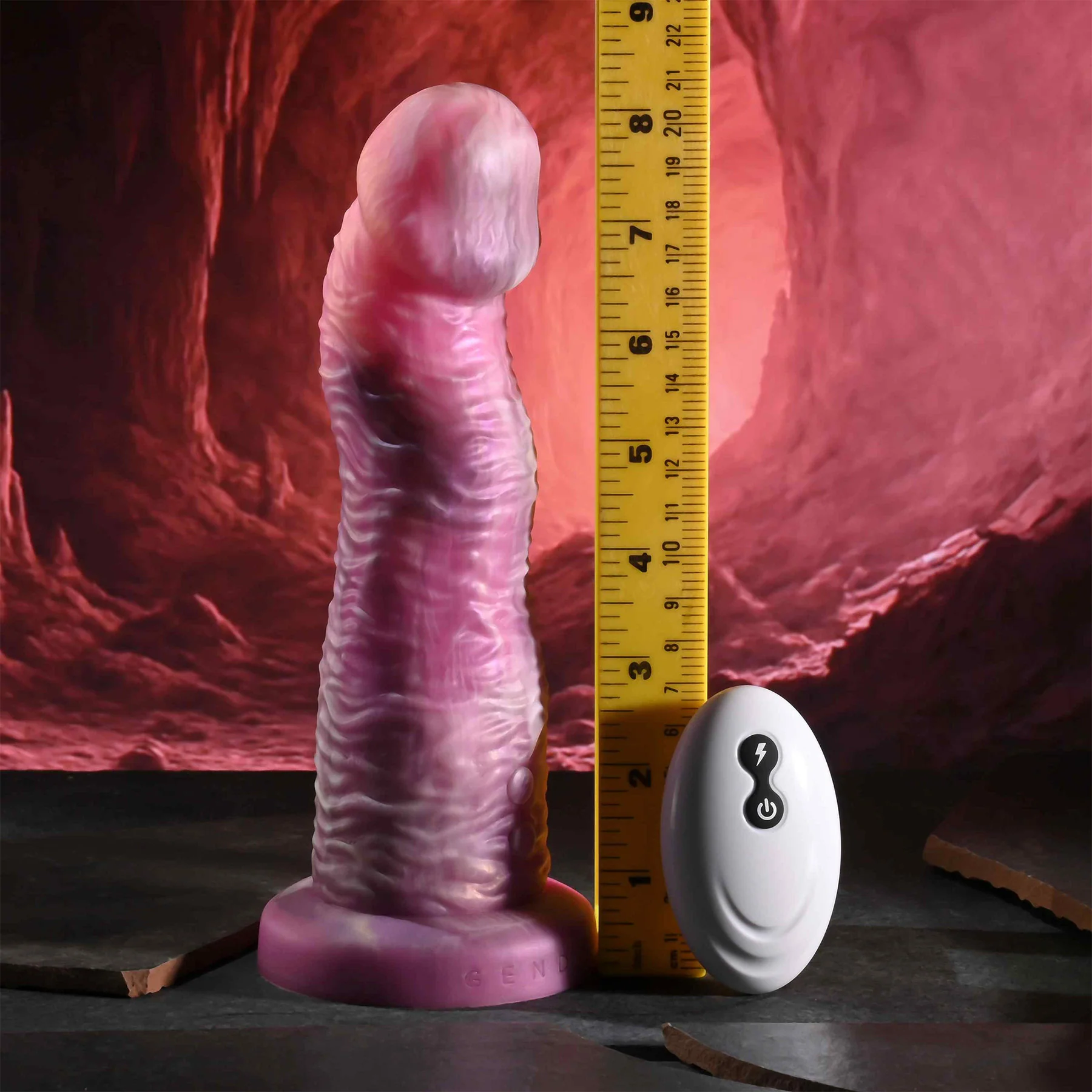 Gender X Whimsical 8.25" Silicone Vibrating Dildo With Remote - Image 16