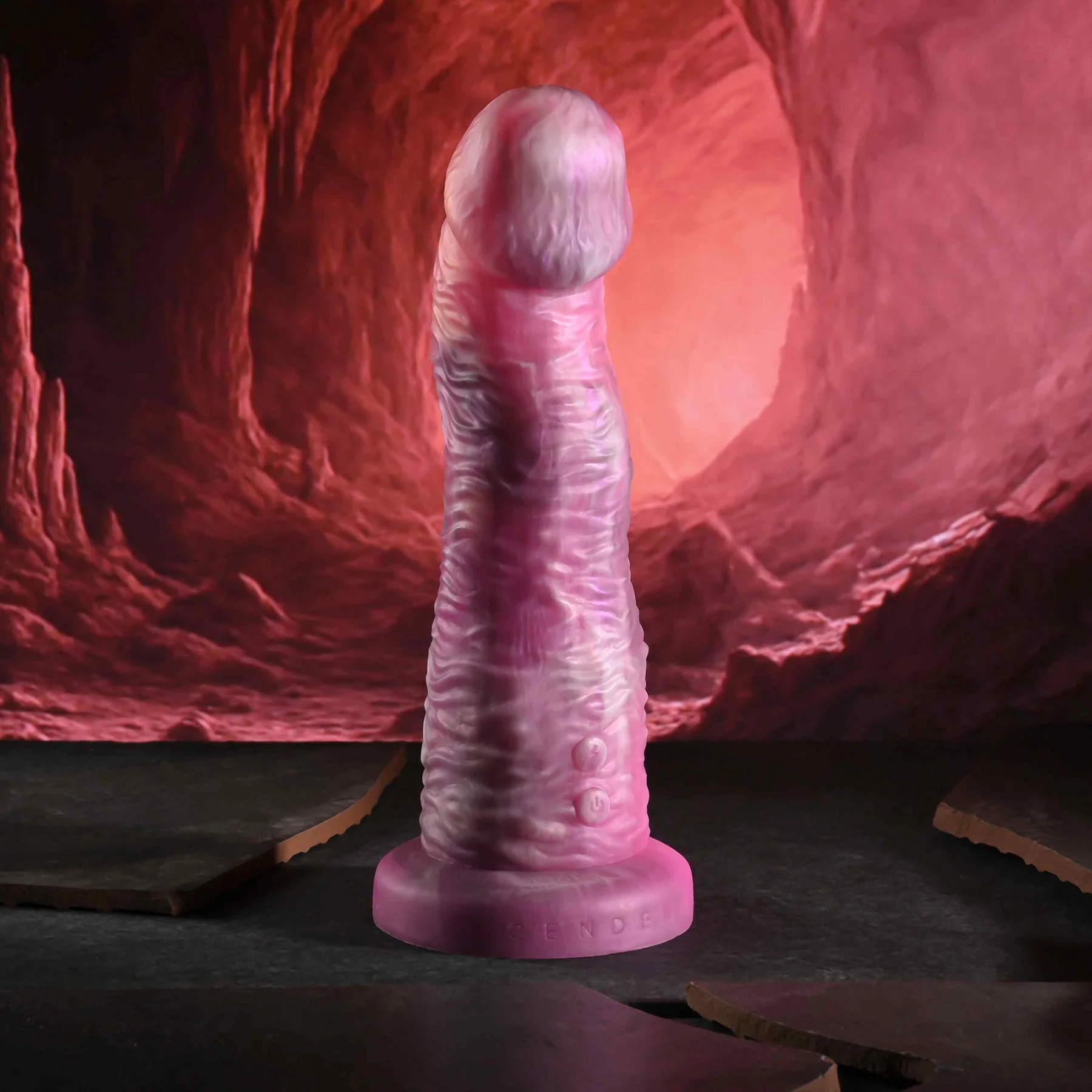 Gender X Whimsical 8.25" Silicone Vibrating Dildo With Remote - Image 6