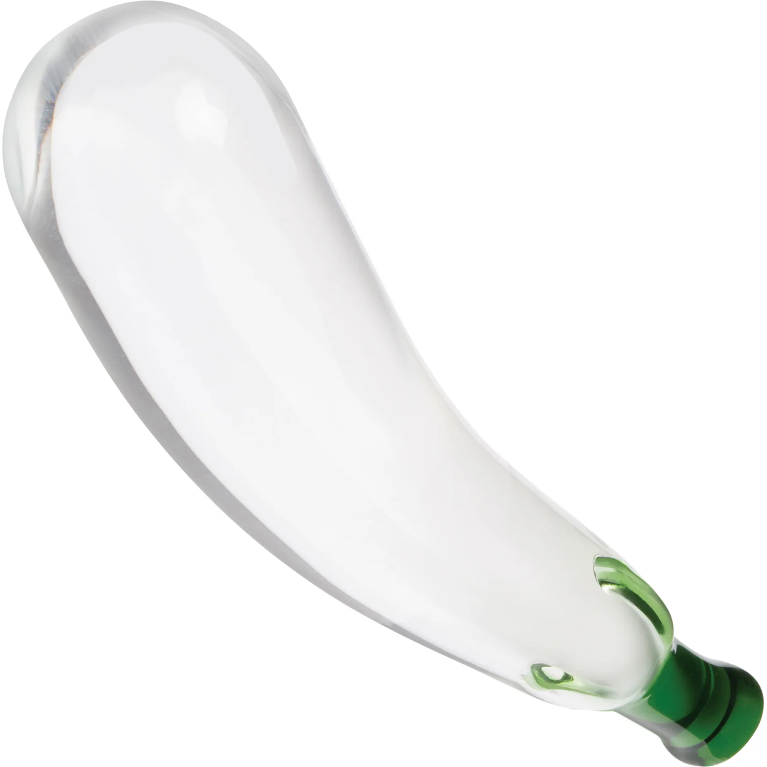 Gläs Eggplant Ecstasy 7.25" Glass Dildo - Image 3