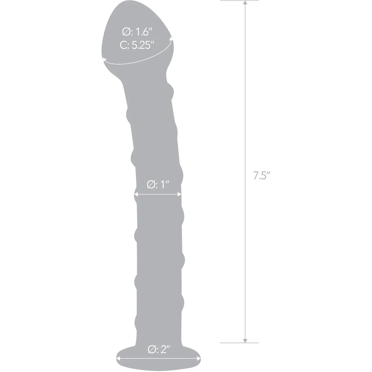 Gläs Mr. Swirly Glass Dildo - Red & Clear - Image 5