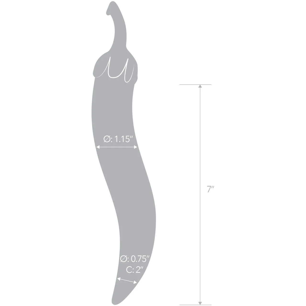 Gläs Naturals Chili Pepper Glass Dildo - Image 5