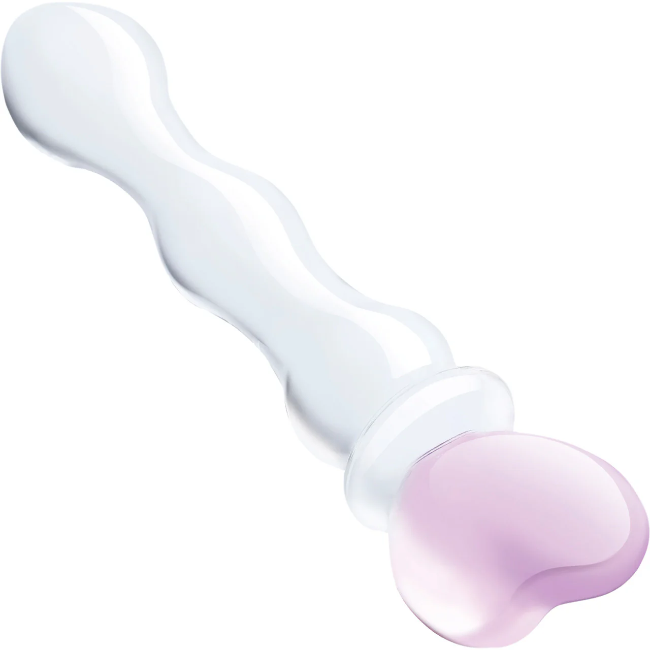 Gläs Sweetheart Glass Dildo - Clear & Pink - Image 2