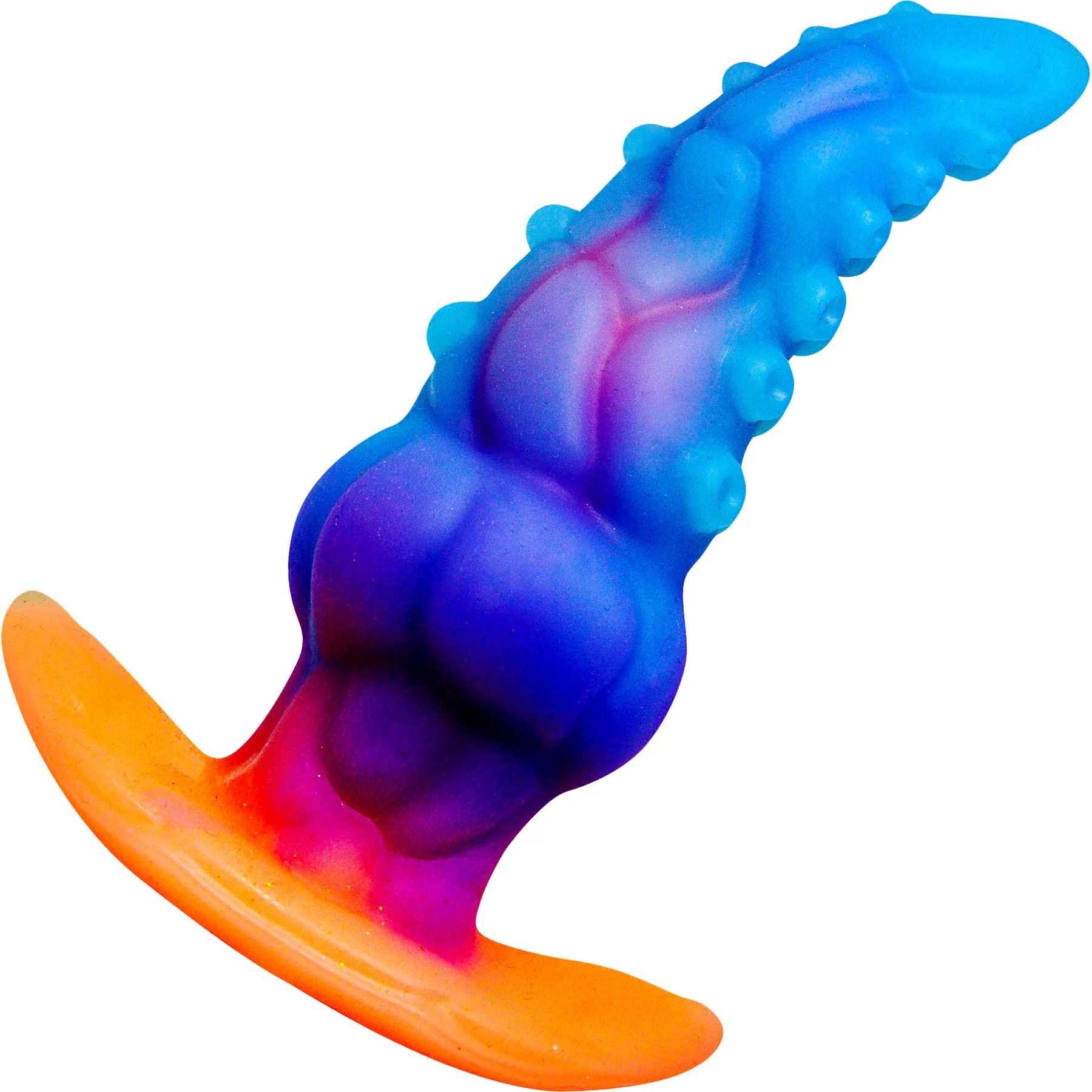 Glowtopus Glow-In-The-Dark Silicone Anal Plug By Creature Cocks
