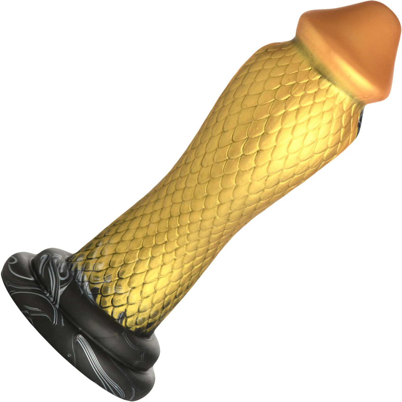 Golden Mamba 8" Silicone Suction Cup Dildo By Creature Cocks - Image 9