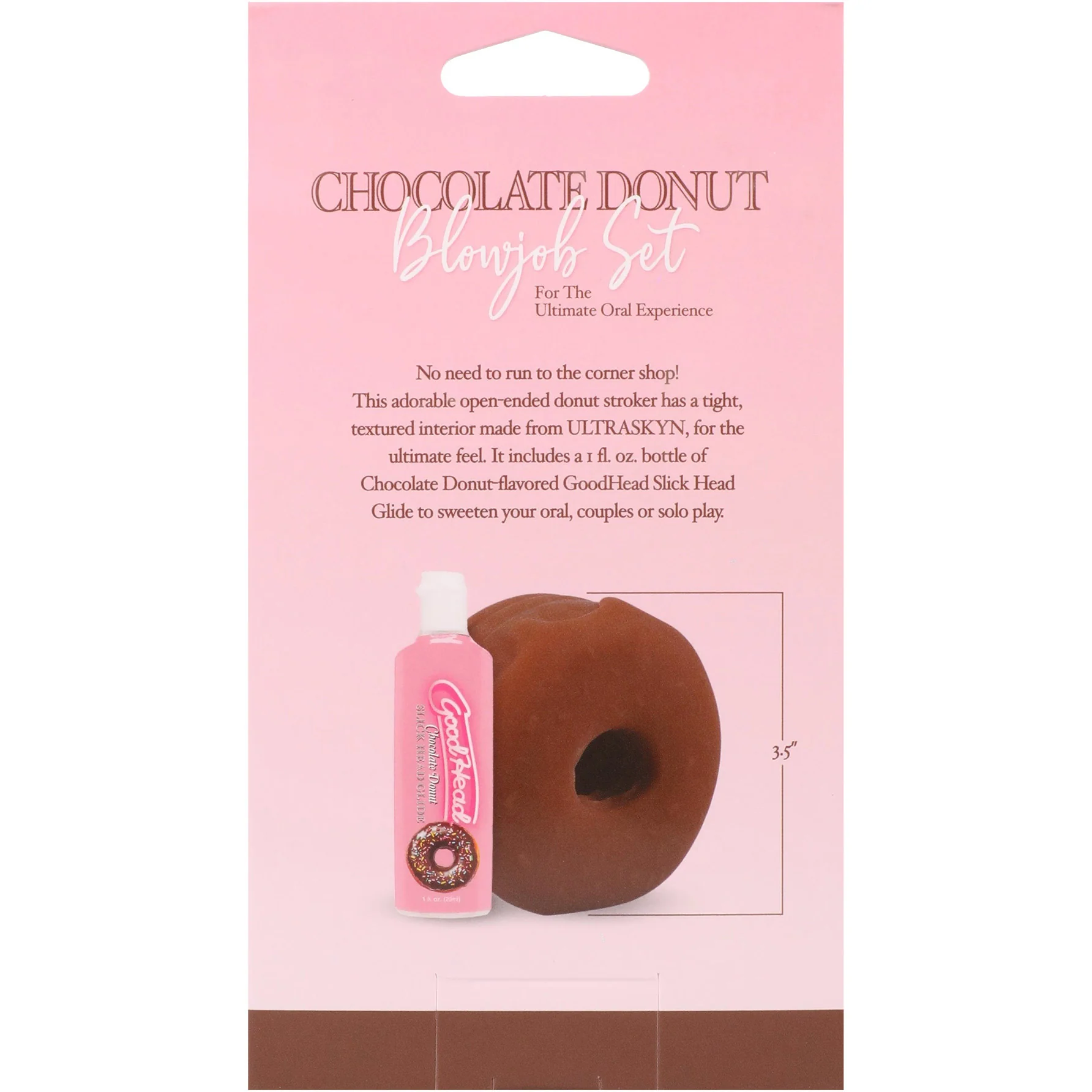 GoodHead Chocolate Donut Blowjob Set With Stroker & Slick Head Glide By Doc Johnson - Image 8