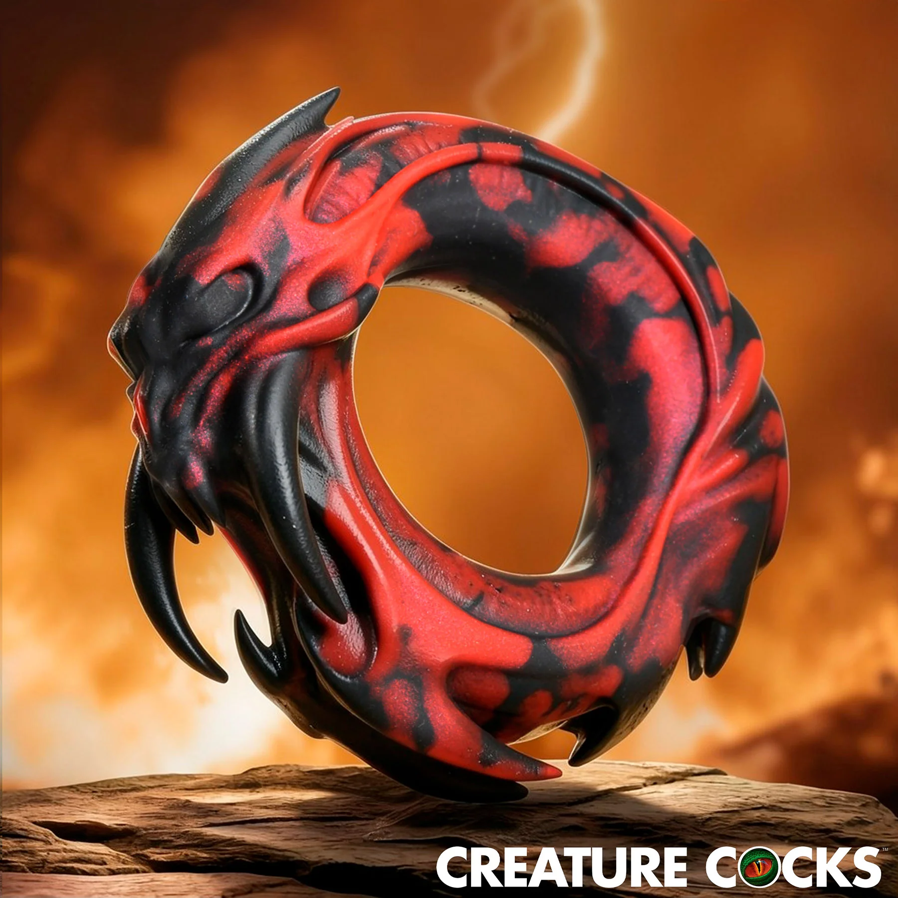 Hell Fang Demon Inspired Silicone Cock Ring By Creature Cocks - Image 5