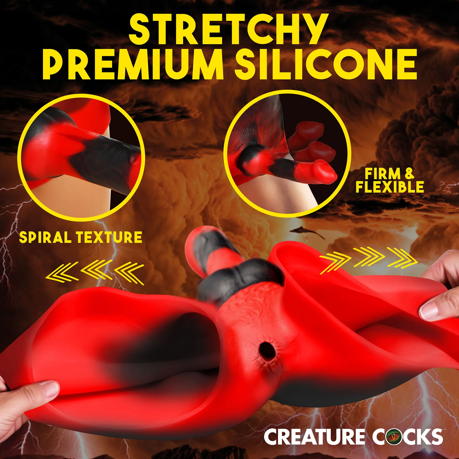 Hell Hound Silicone Strap-On Harness By Creature Cocks - Image 8