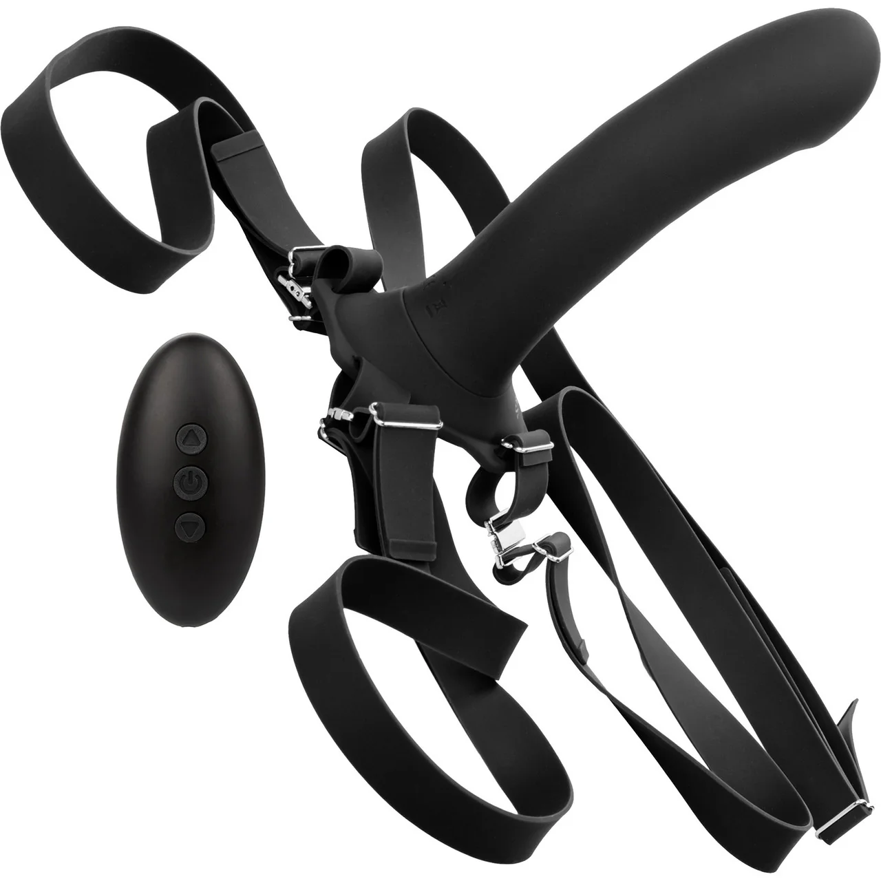 Her Royal Harness ME2 Set With Vibrating Silicone Rumbler Probe & Remote By CalExotics - Image 5