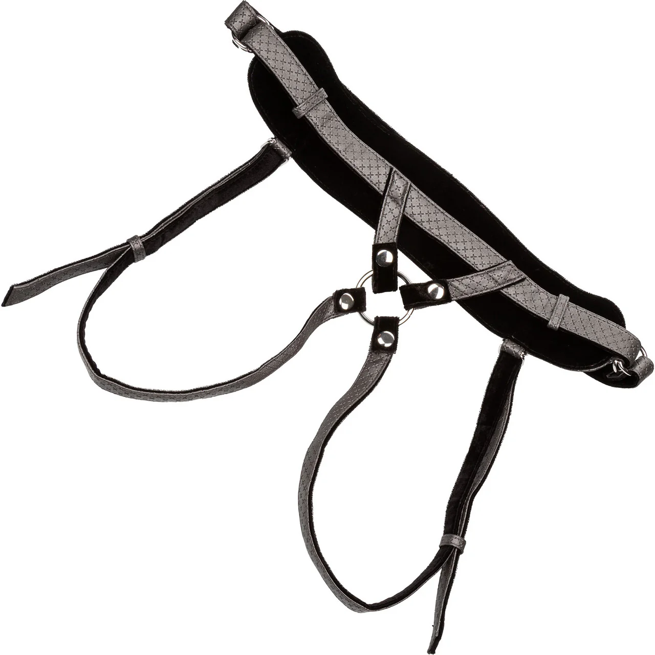 Her Royal Harness The Regal Princess O-Ring Harness by CalExotics - Pewter - Image 3