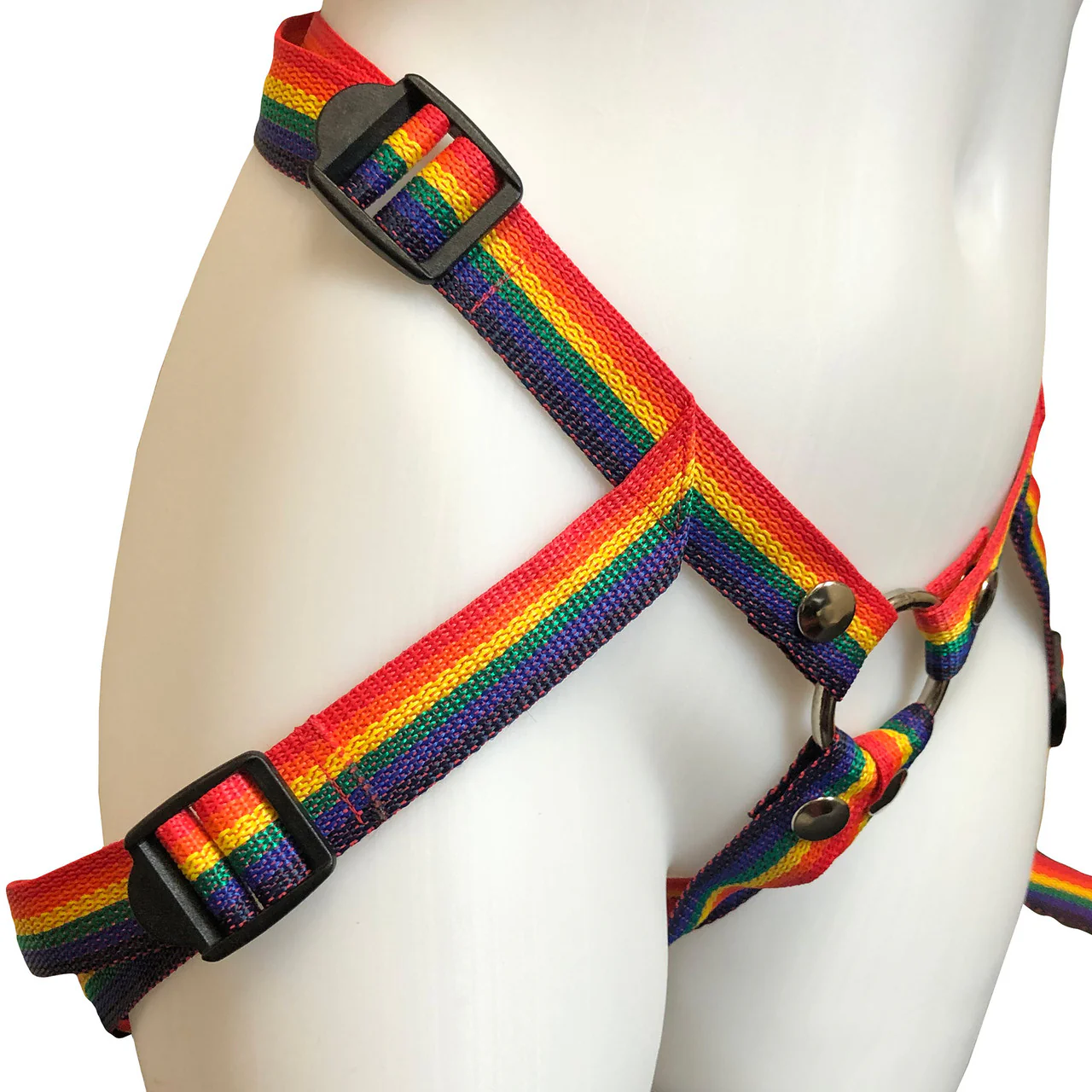 Inclusion Rainbow Strap-On Harness - Size A Fits Hips Up To 54" - Image 3