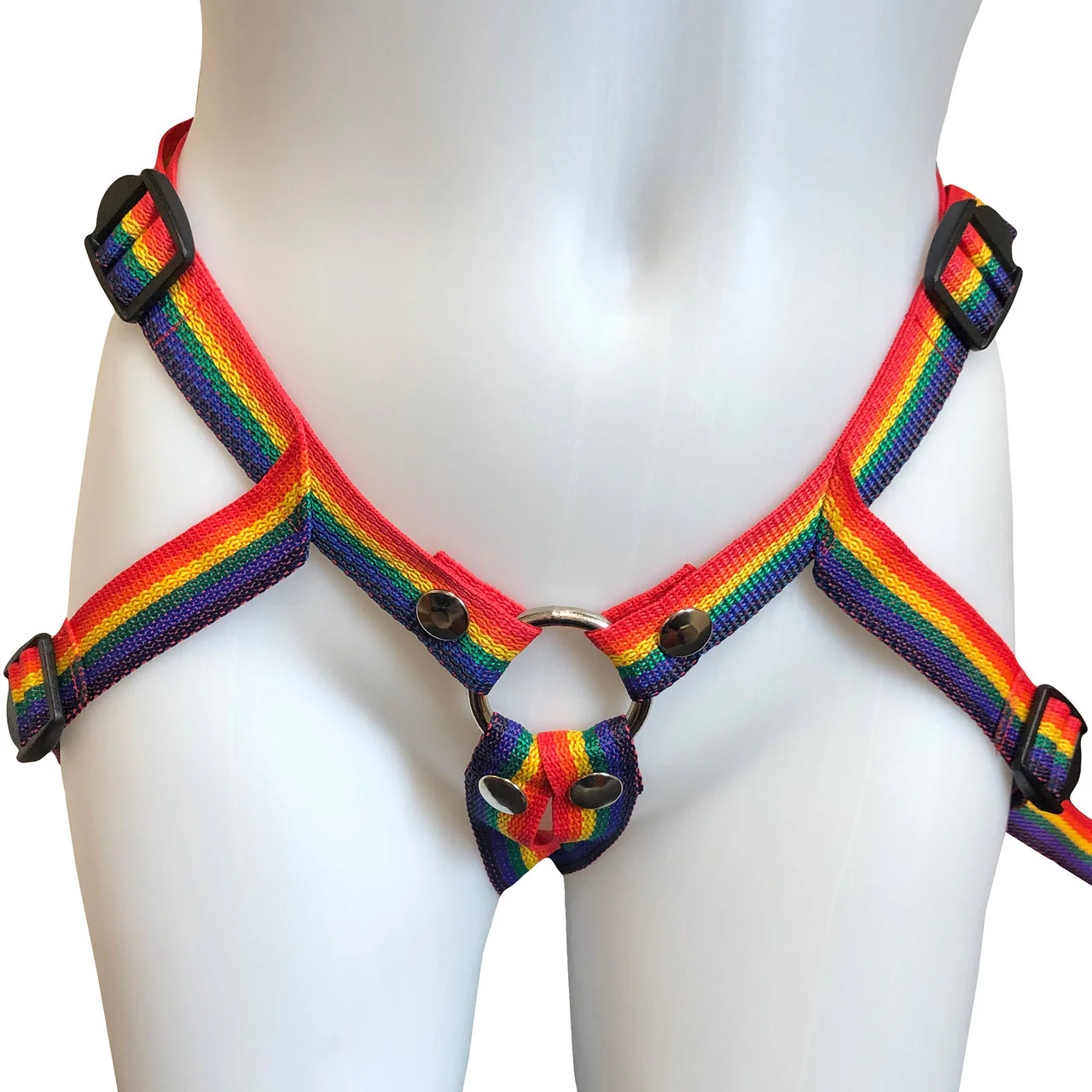 Inclusion Rainbow Strap-On Harness - Size B Fits Hips Up To 65" - Image 4