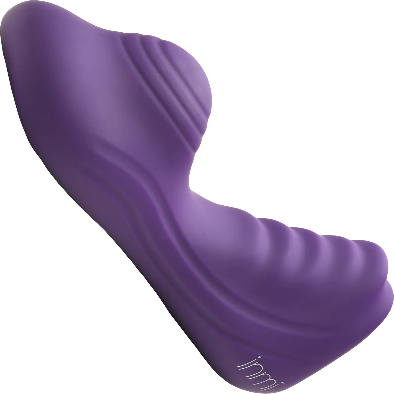 INMI Ride N' Grind 10X Rechargeable Waterproof Silicone Vibrating Grinder With Remote - Purple - Image 3
