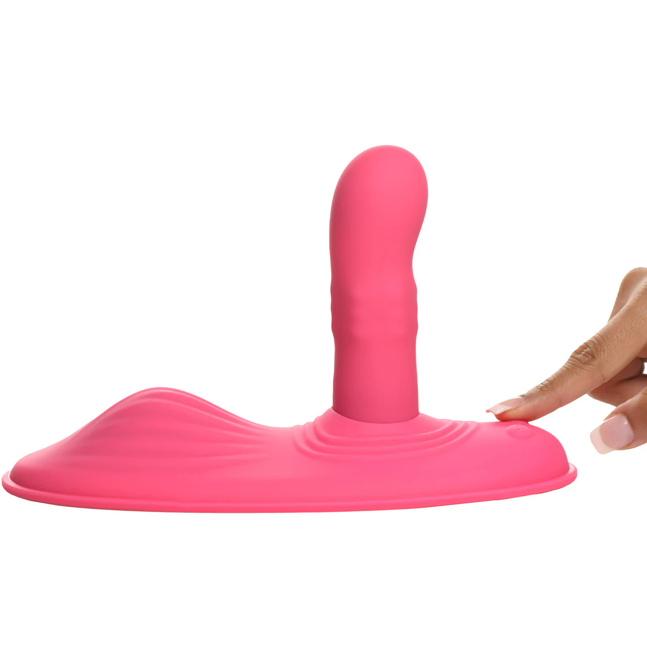 Inmi Spin 'N' Grind Rotating & Vibrating Silicone Rechargeable Grinder With Remote - Pink - Image 10