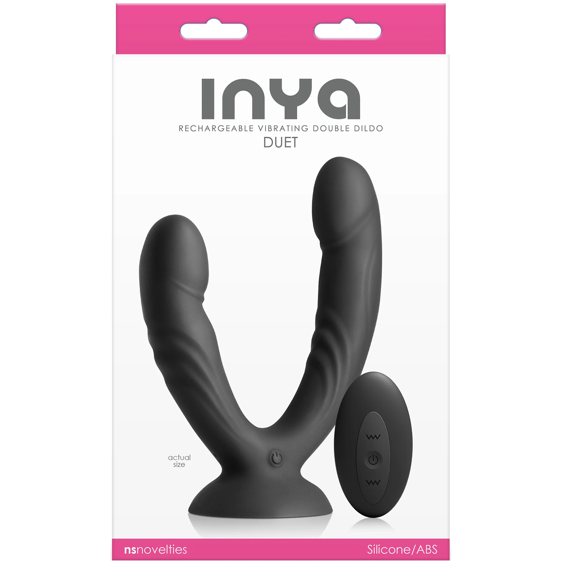INYA Duet Rechargeable Silicone Vibrating Double Dildo With Remote - Image 3
