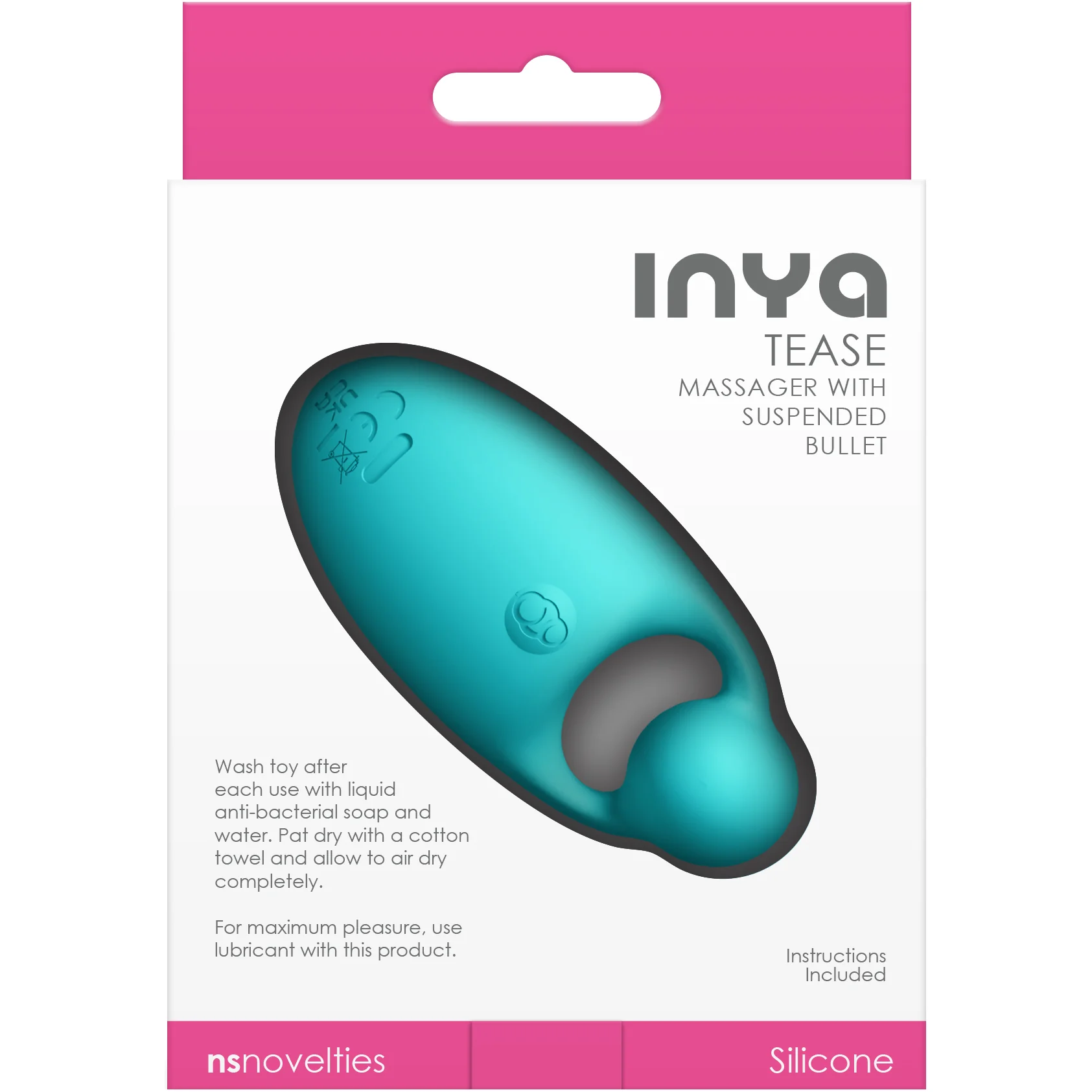 INYA Tease Rechargeable Silicone Massager With Suspended Bullet - Image 4
