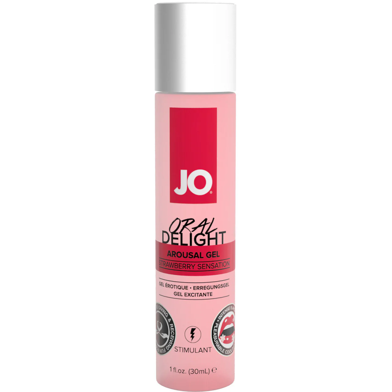 JO Oral Delight Arousal Gel - Strawberry Sensation 1 oz - Image 2