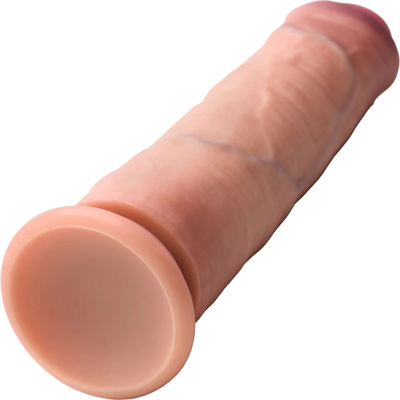 Jock Dual Density 8.5" Realistic Uncut Silicone Suction Cup Dildo - Vanilla - Image 5