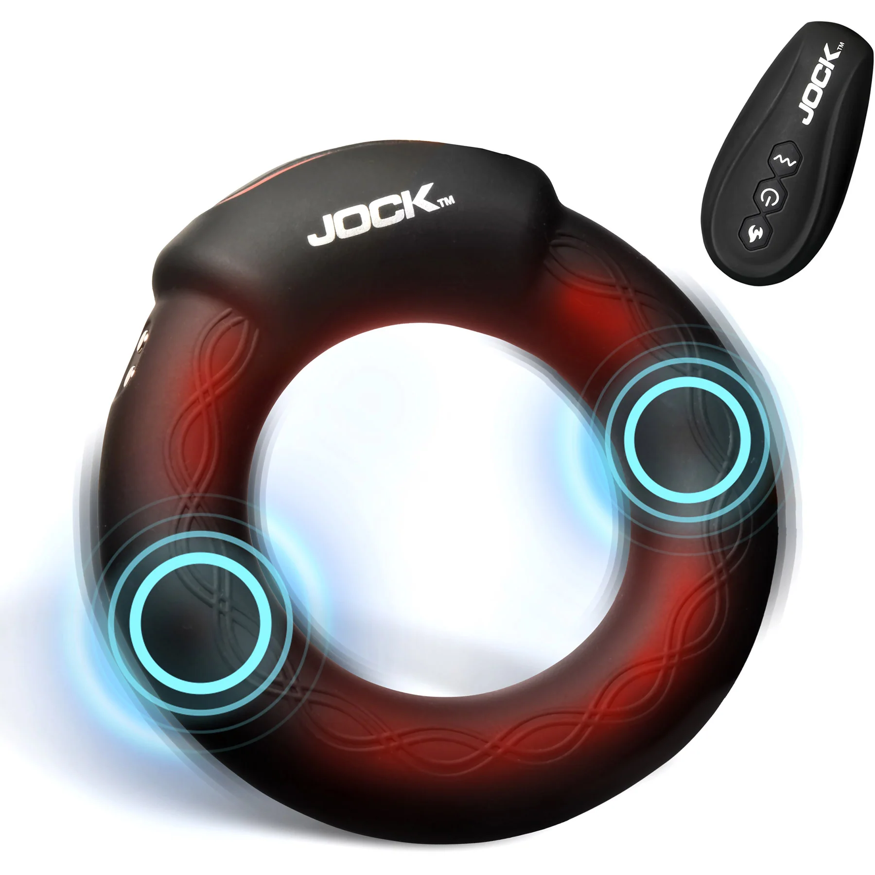 Jock Rumbler Vibrating & Warming Rechargeable Cock Ring With Remote - Image 5