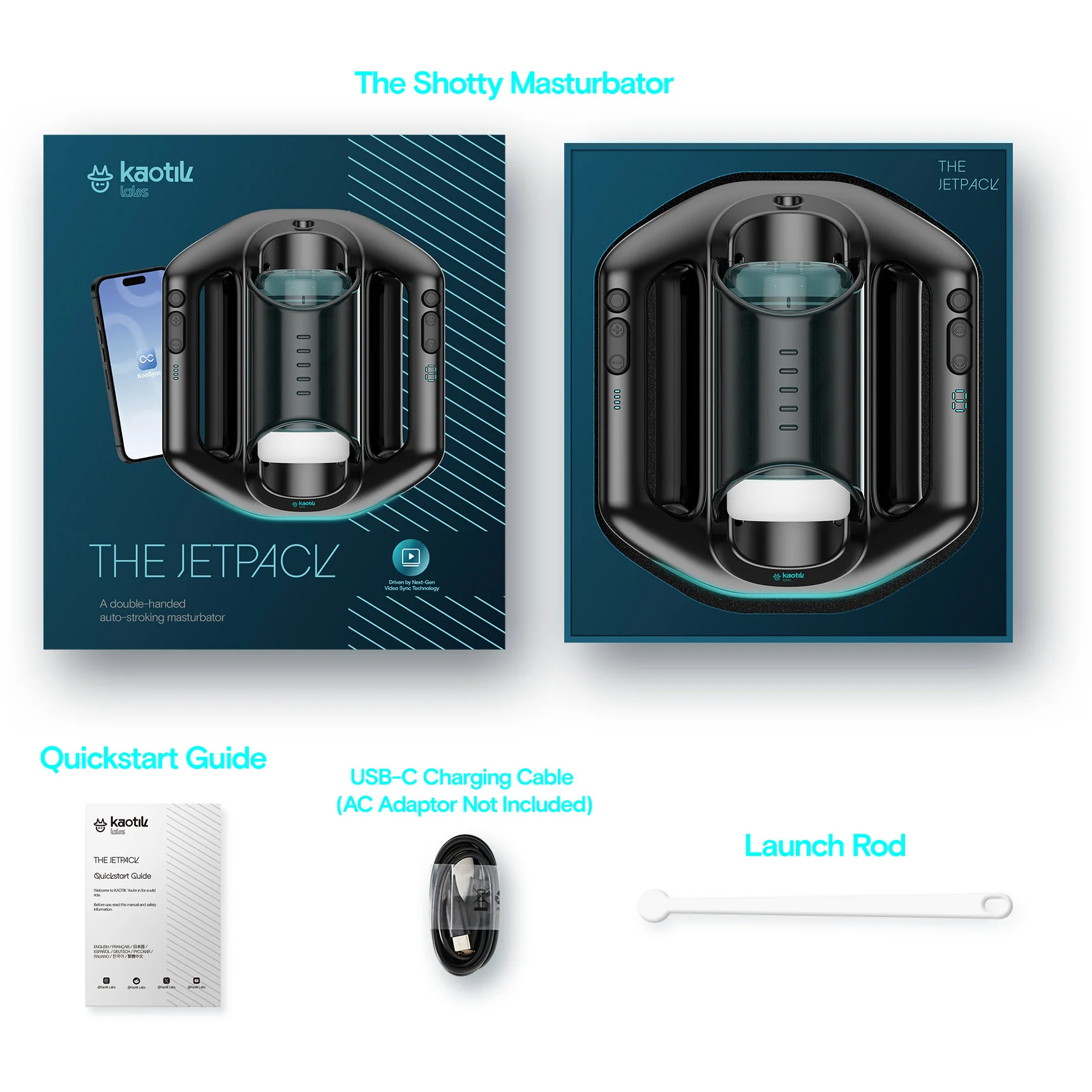 Kaotik Labs The Jetpack App Enabled Double-Handed Thrusting Penis Masturbator - Image 19