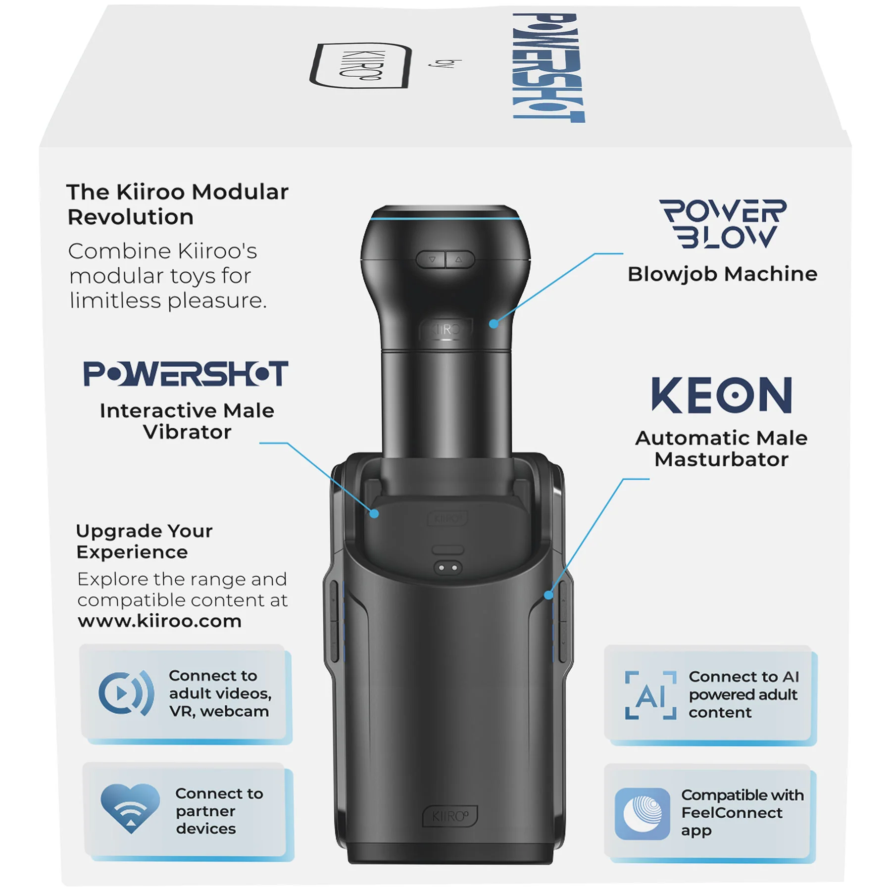 KIIROO PowerShot Interactive Dual Motor Vibrating Masturbator - Image 18