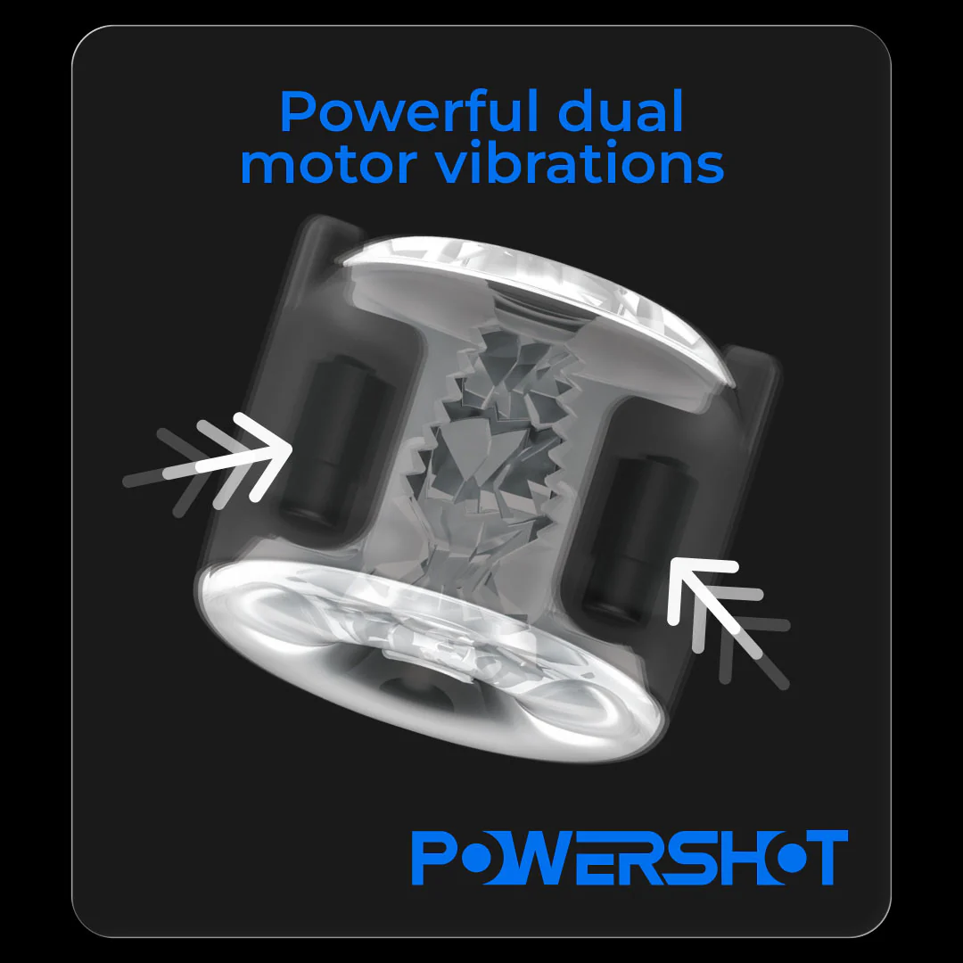 KIIROO PowerShot Interactive Dual Motor Vibrating Masturbator - Image 5
