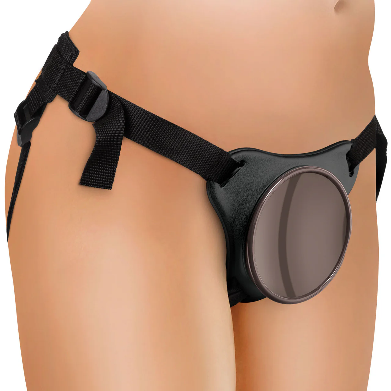 King Cock Elite Deluxe Body Dock Strap-On Kit With Swinging Crown Jewels & Silicone 8 Inch Dildo - Vanilla - Image 2
