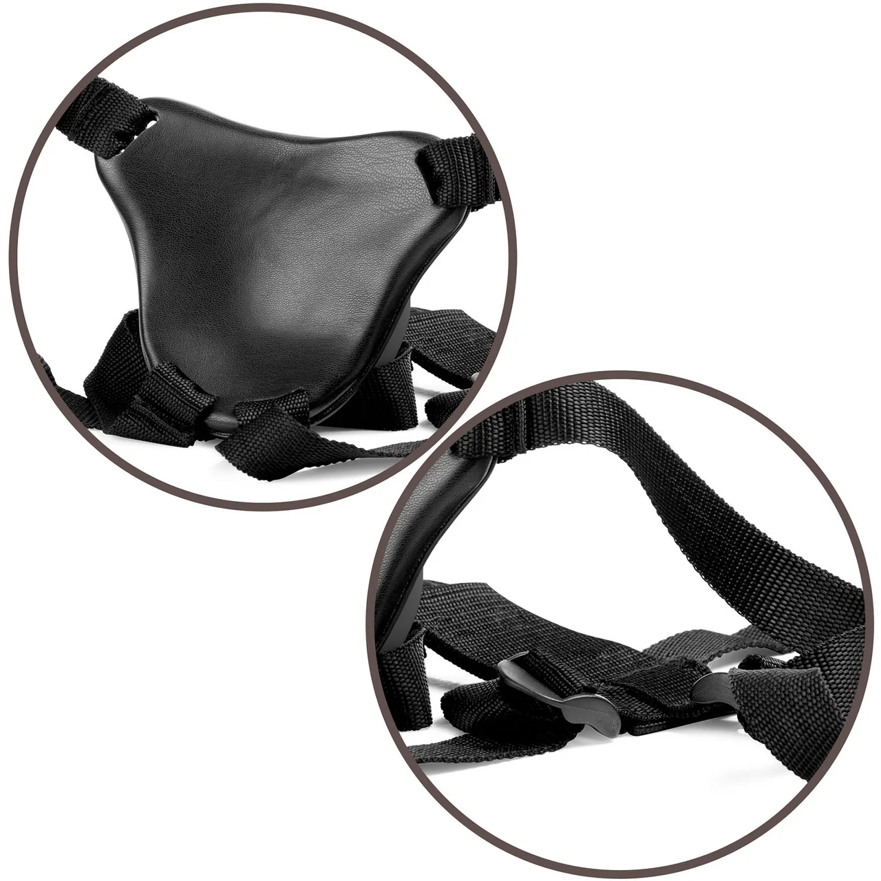 King Cock Elite Ultimate Vibrating Body Dock Strap-On Kit With Swinging Crown Jewels & Silicone 7 Inch Dildo - Vanilla - Image 11