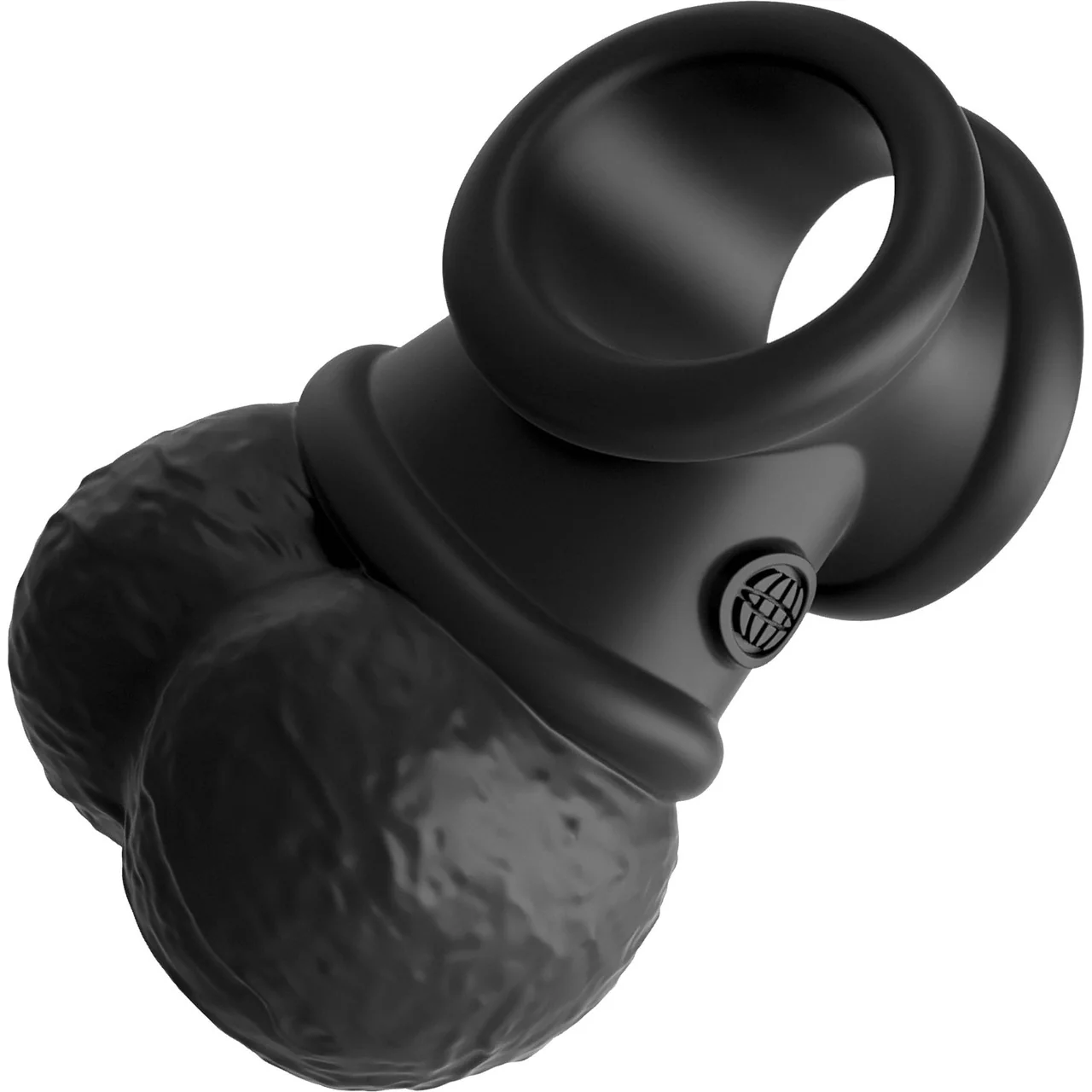 King Cock Elite Ultimate Vibrating Body Dock Strap-On Kit With Swinging Crown Jewels & Silicone 7 Inch Dildo - Vanilla - Image 8