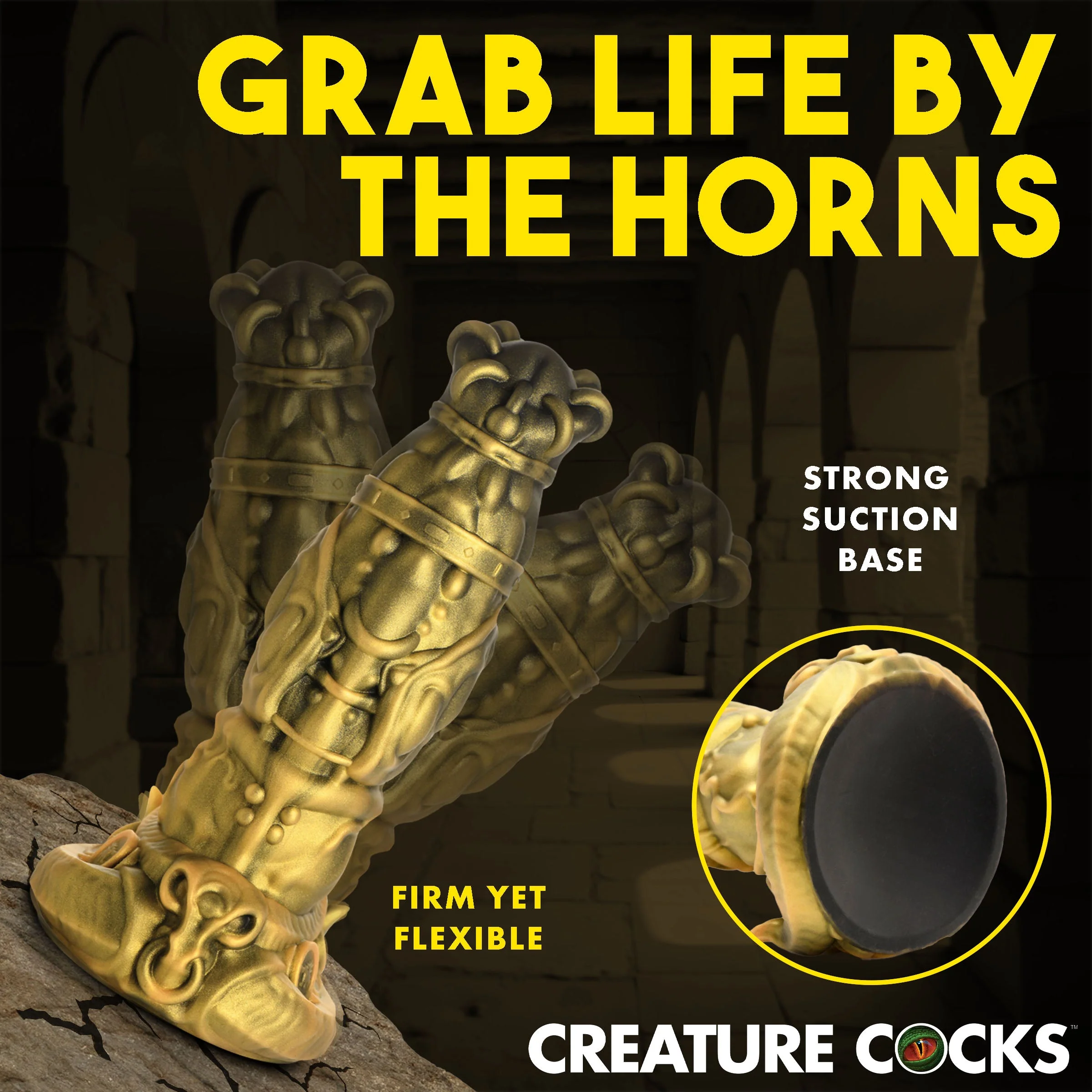 King Minotaur 9.3" Silicone Suction Cup Dildo By Creature Cocks - Image 6