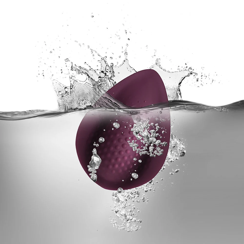 Knickerbocker Glory Rechargeable Silicone Clitoral Stimulator With Remote By Rocks-Off - Burgundy - Image 5