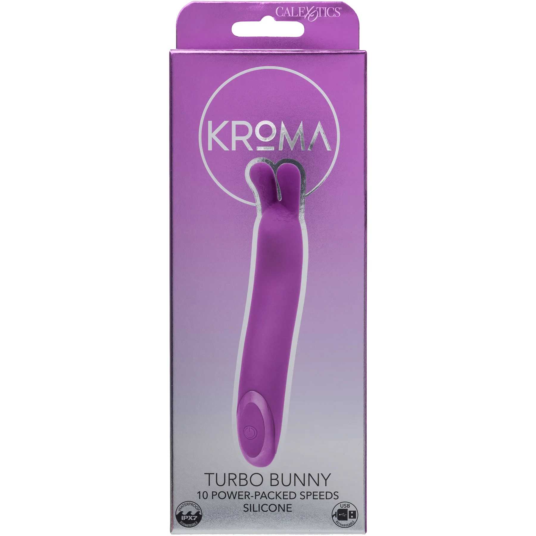 Kroma Turbo Bunny Rechargeable Silicone Vibrator By CalExotics - Image 8